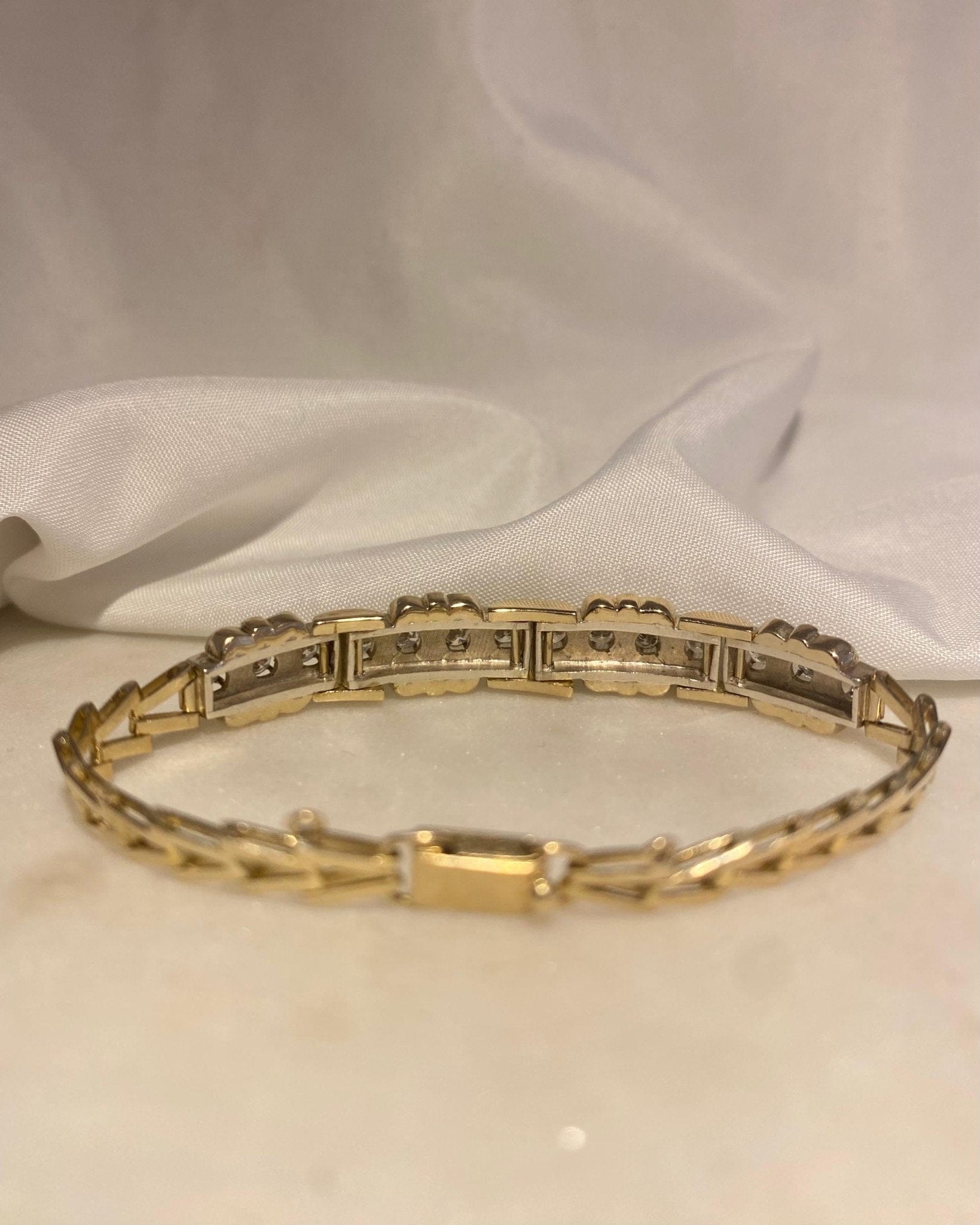 Bracelet Vintage Diamants 1.12 Carat "Gildaé" - Elliade Paris