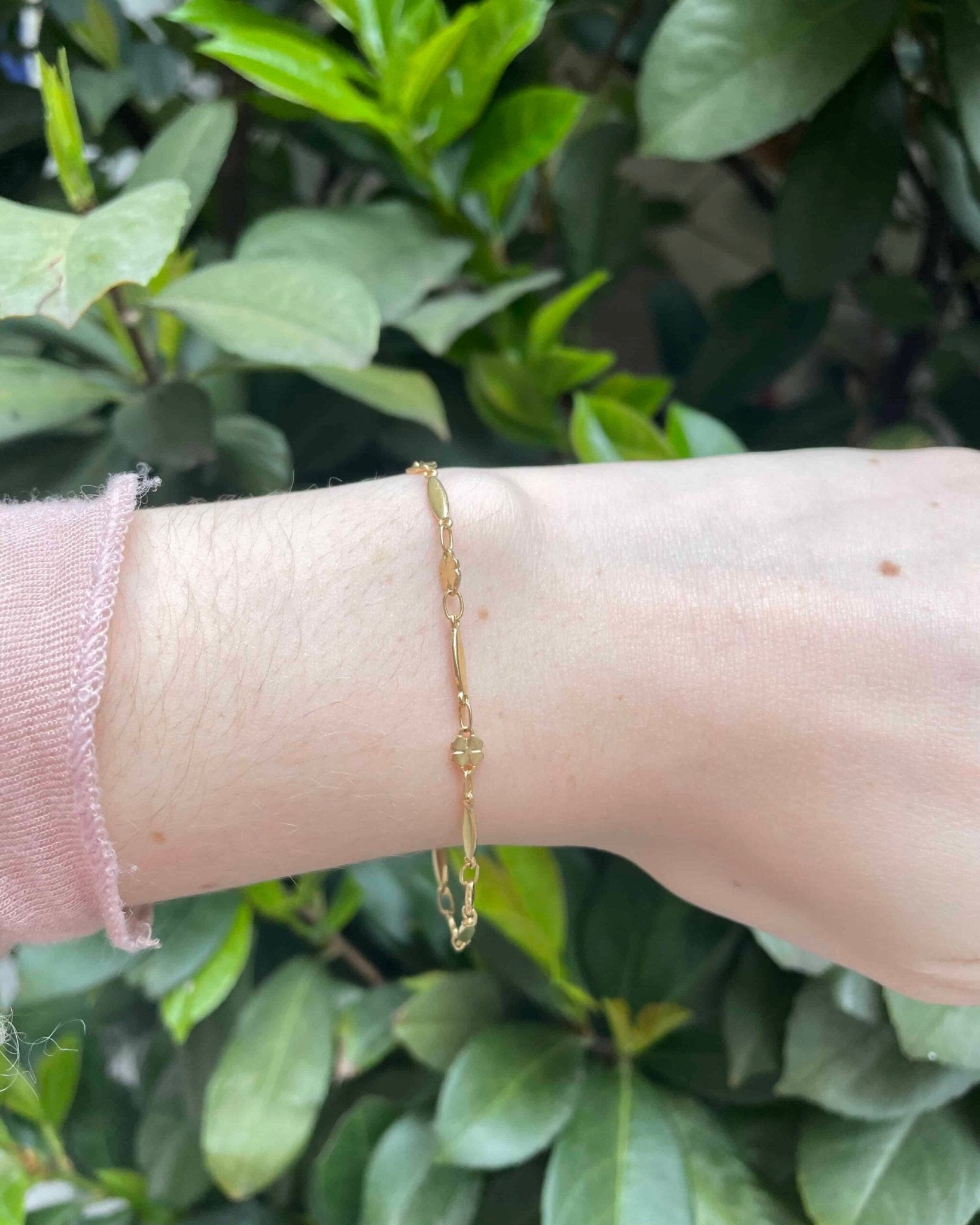 Bracelet Vintage Trèfles or 18 carats "Sofya" - Elliade Paris