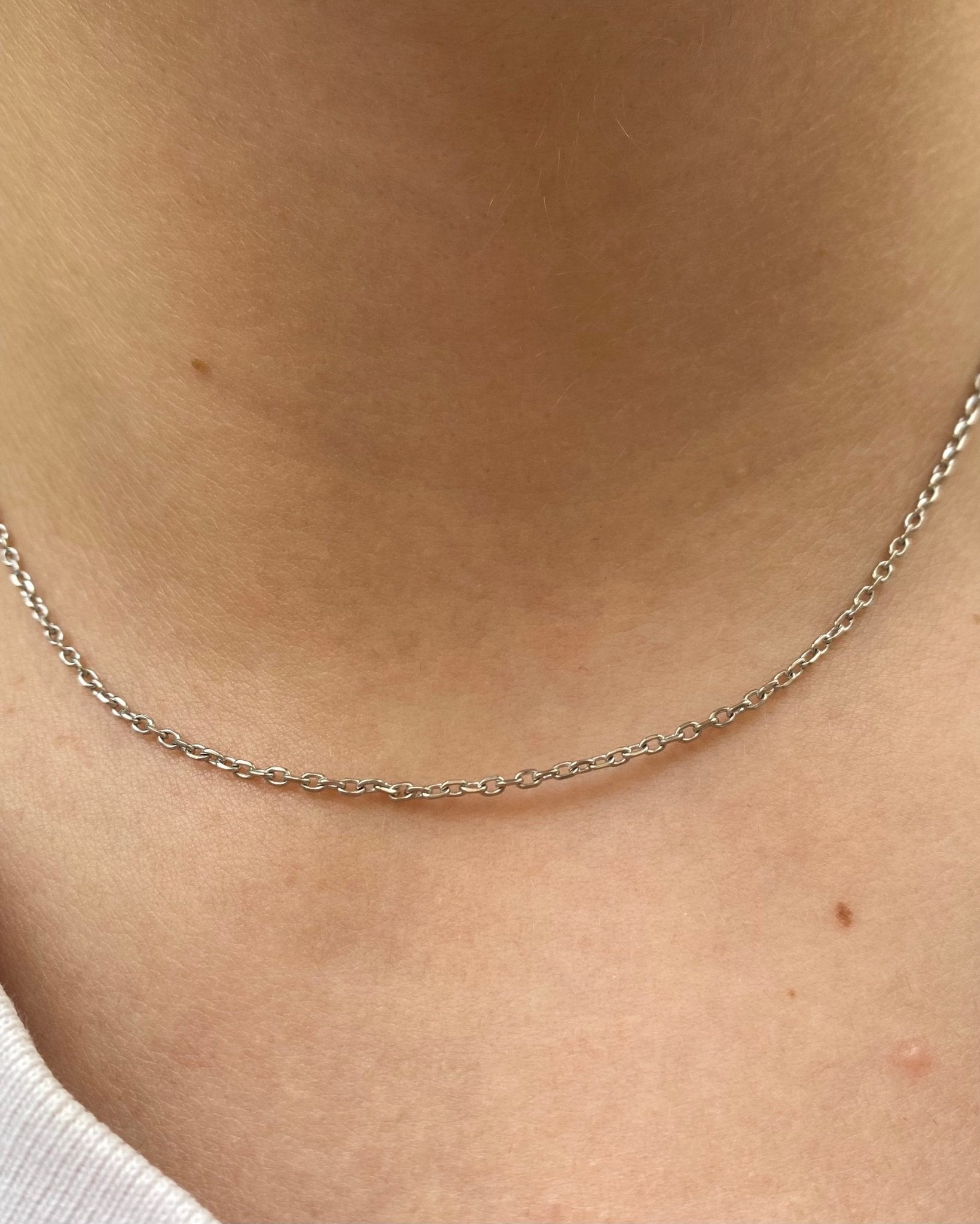 Chaine Or Gris 18 carats 3.12g "Christine" - Elliade Paris