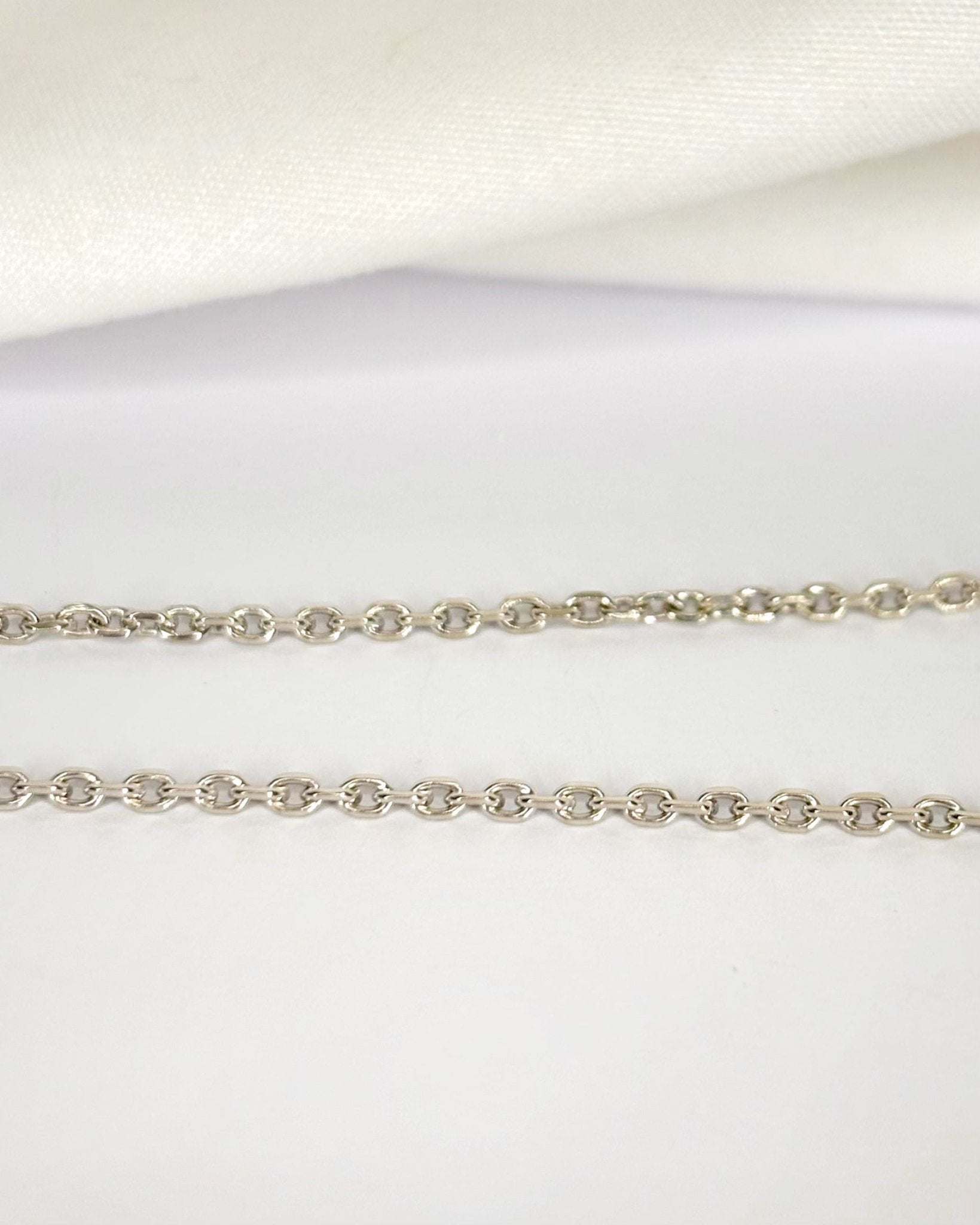 Chaîne Or Gris 18 carats 6.40g "Zoelia" - Elliade Paris