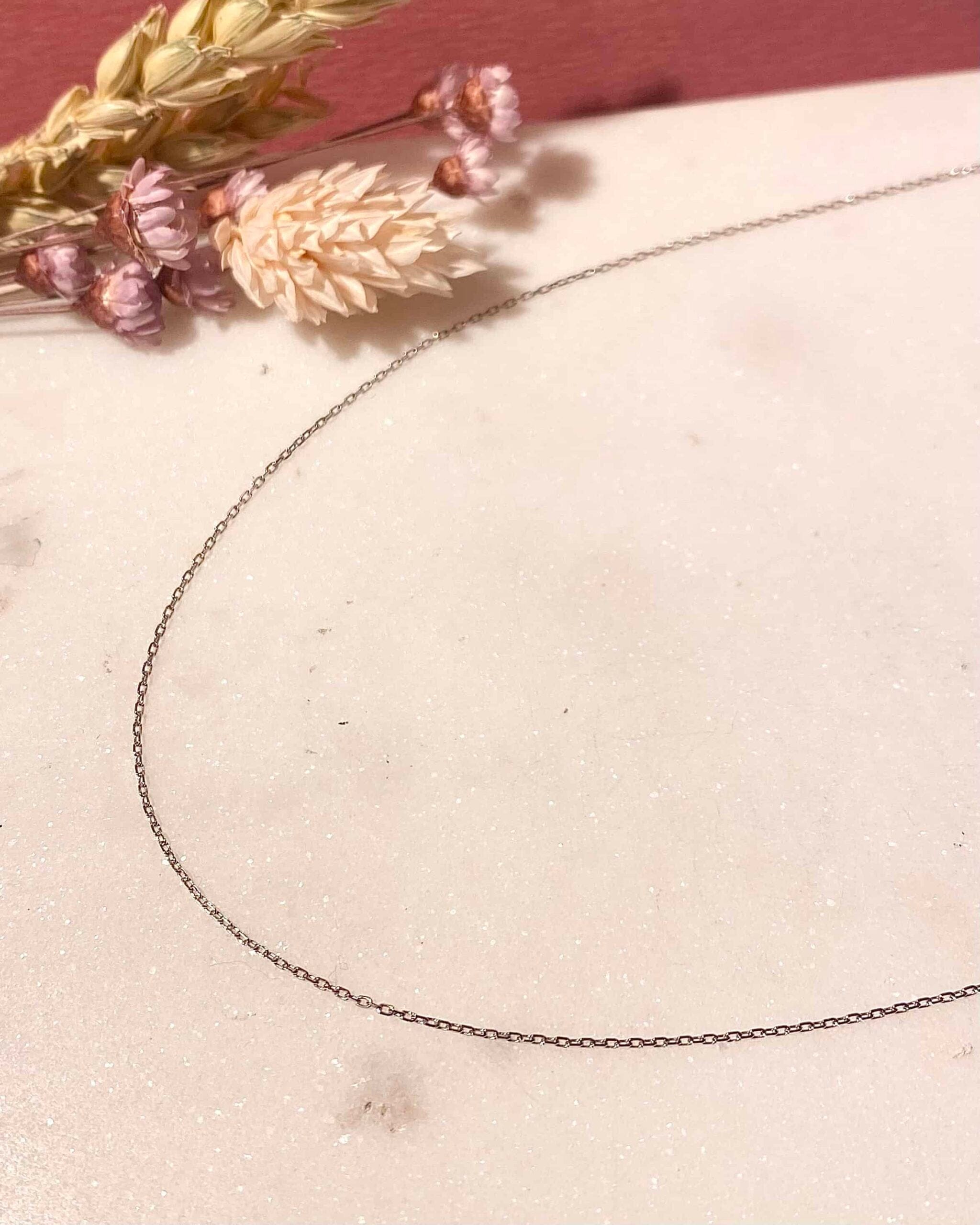 Chaîne Vintage Or Gris 18 Carats "Ilia" - Elliade Paris