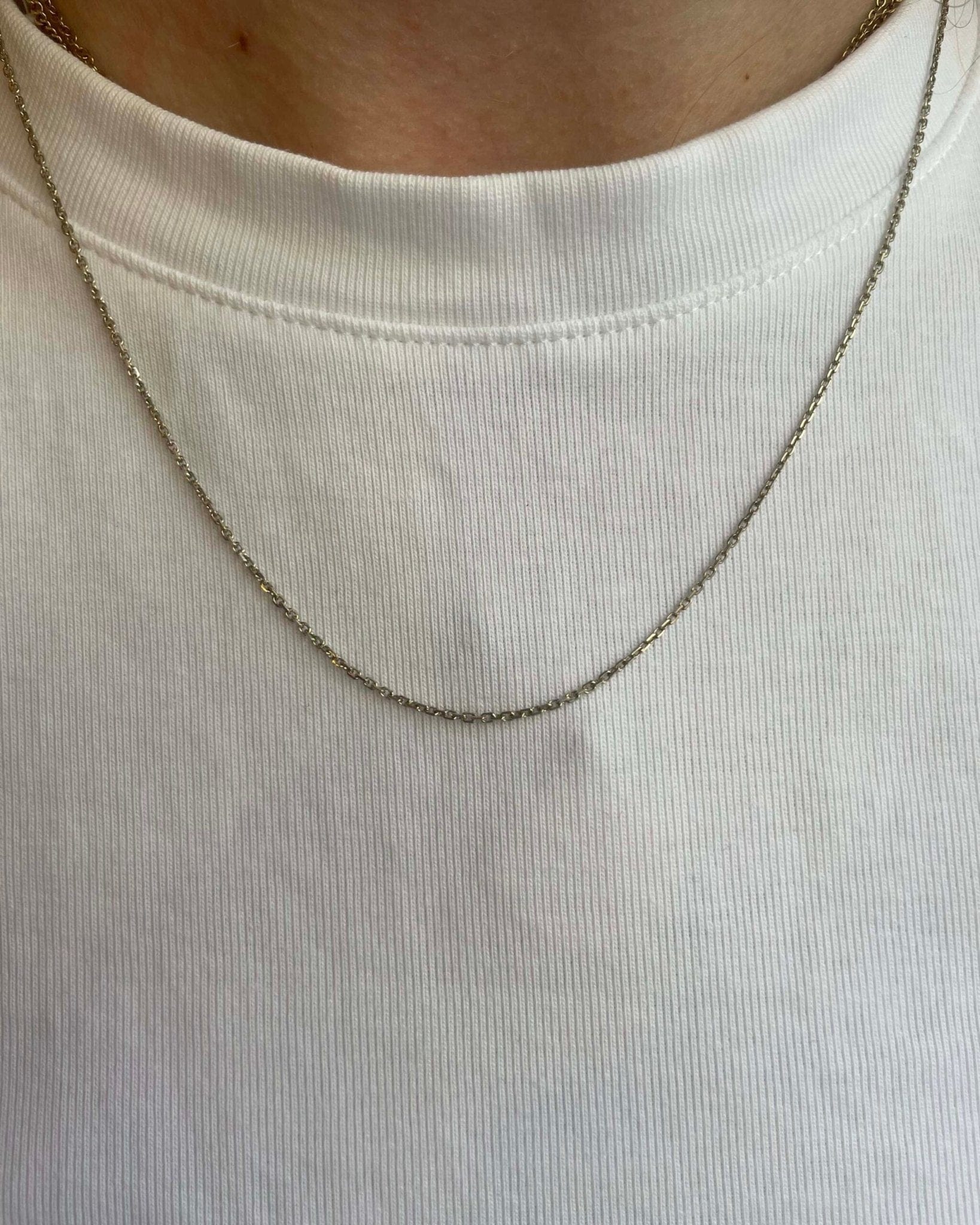 Chaîne Vintage Or Gris 18 Carats "Lucie" - Elliade Paris