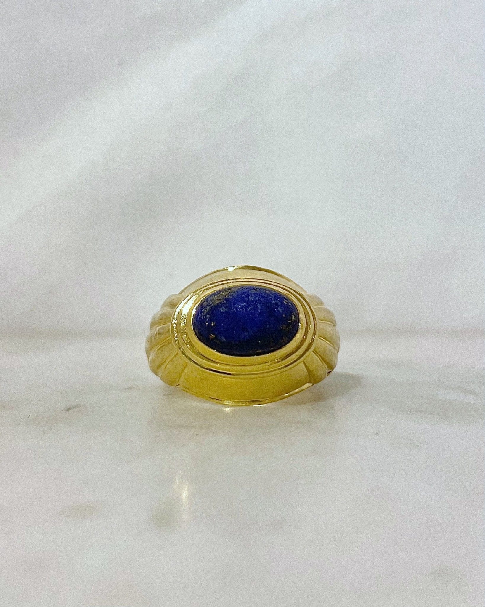 Chevalière Lapis Lazuli Collection Jaipur signée Boucheron - Elliade Paris
