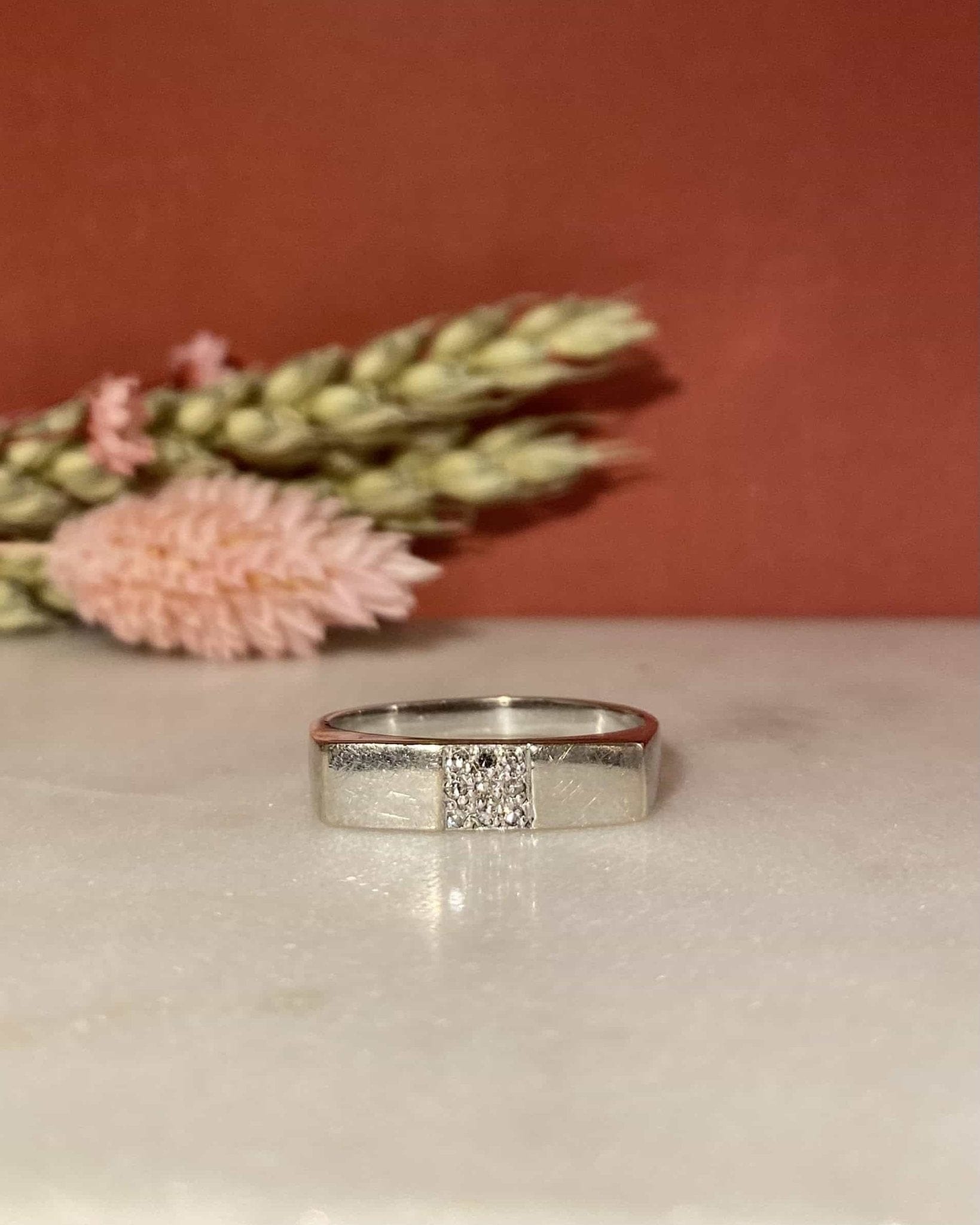 Chevalière Or 18 carats & Diamants "Genèse" - Elliade Paris