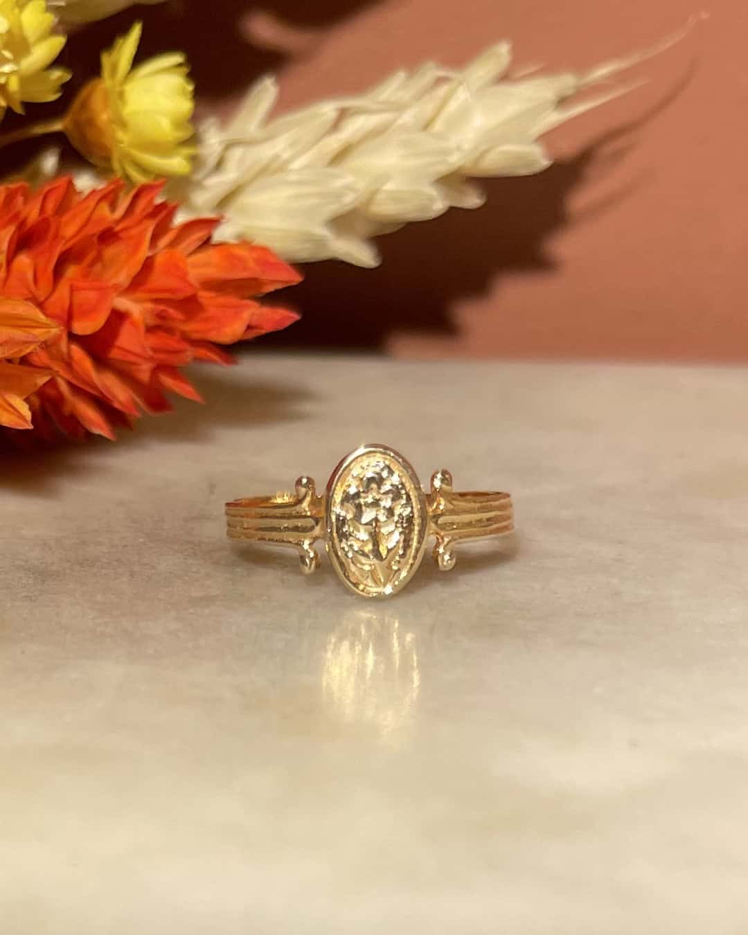 Chevalière Pinky Or 18 carats "Gina"