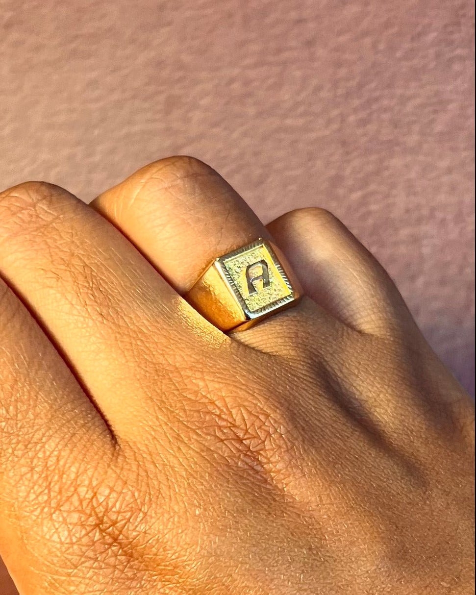 Chevalière Or Jaune 18 carats 2,69g "Alphonse" - Elliade Paris