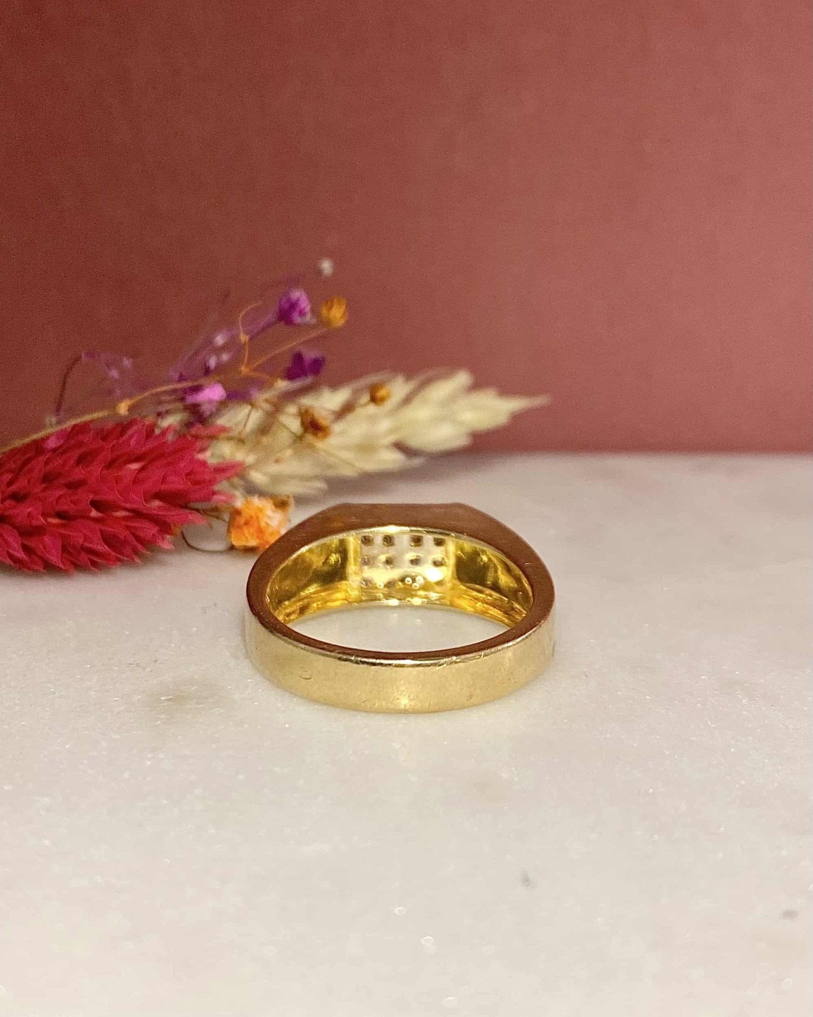 Chevalière Vintage 16 Diamants "Isabella" - Elliade Paris