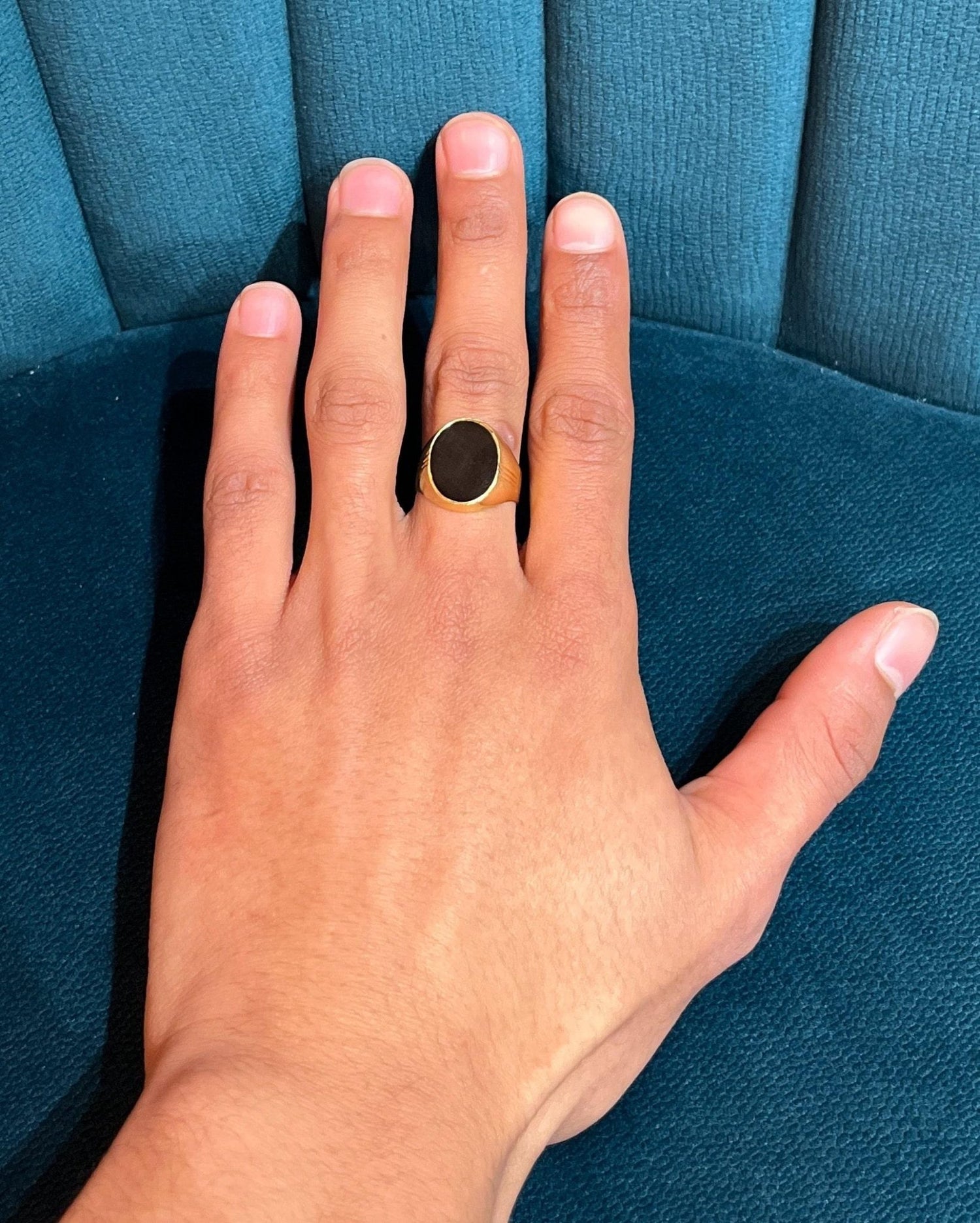 Chevalière vintage Onyx "Aimée" - Elliade Paris
