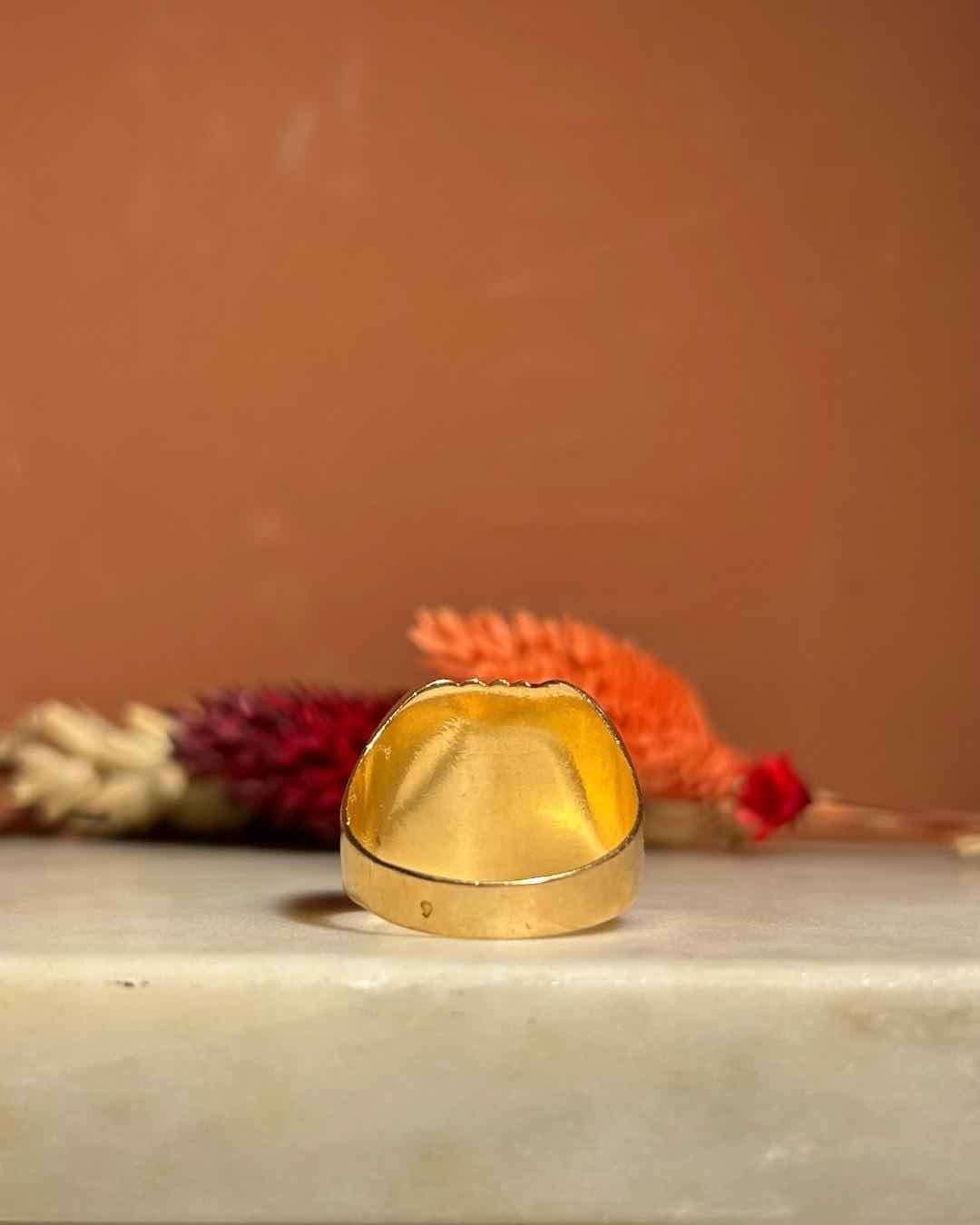 Chevalière Vintage Onyx "Alex" - Elliade Paris