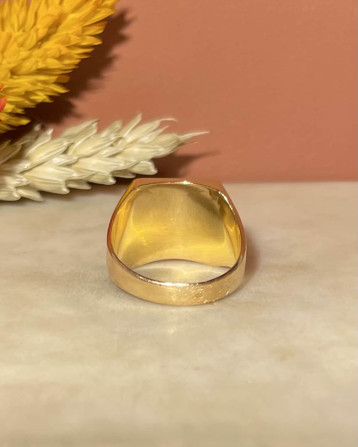 Chevalière Vintage Or 18 carats "Anjav" - Elliade Paris