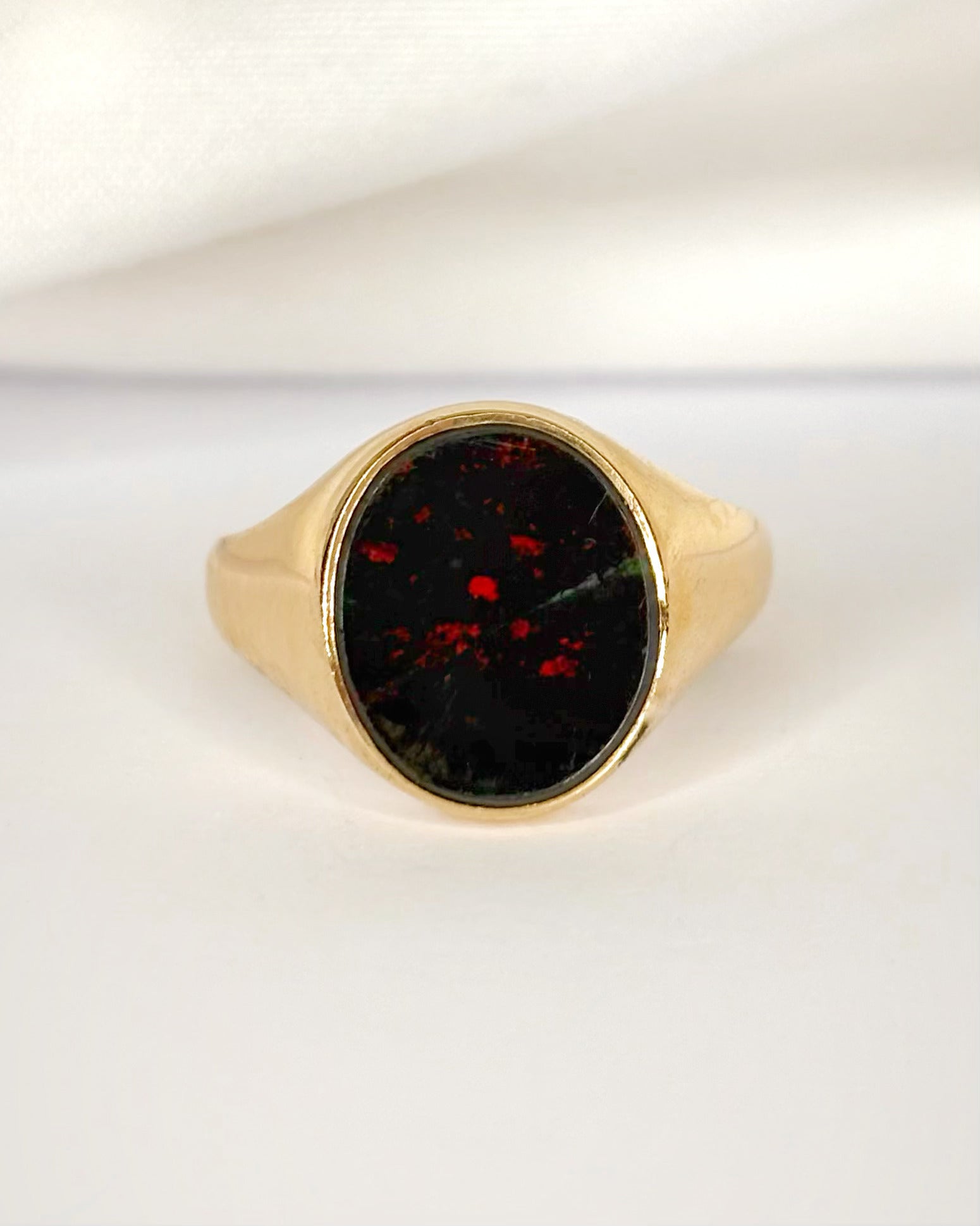 Bague Chevalière Jaspe Sanguin "Marien"