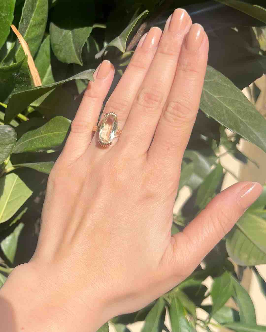 Bague cocktail citrine "Martina"