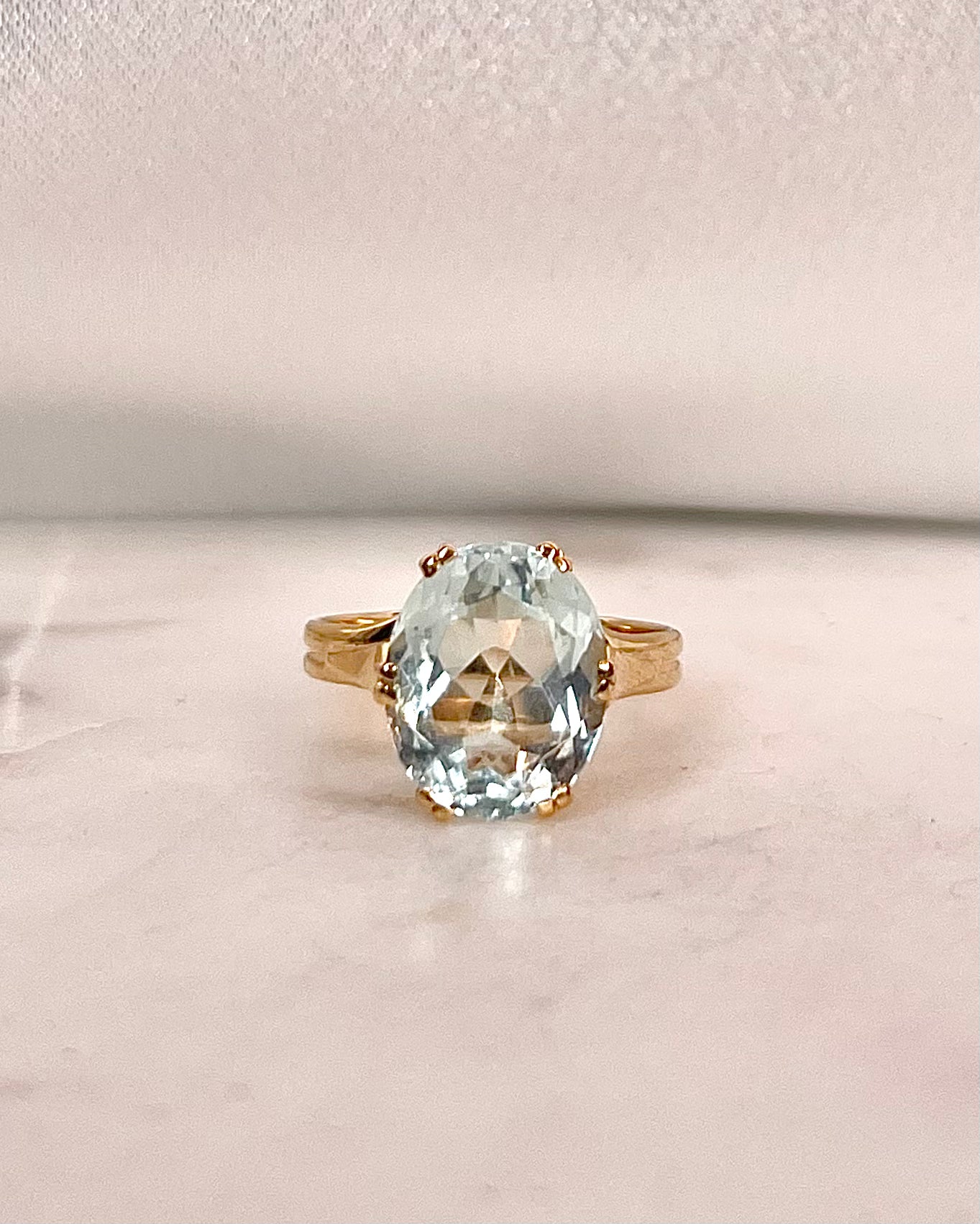 Bague Cocktail Aigue-Marine 3.50 Carats "Maéve"