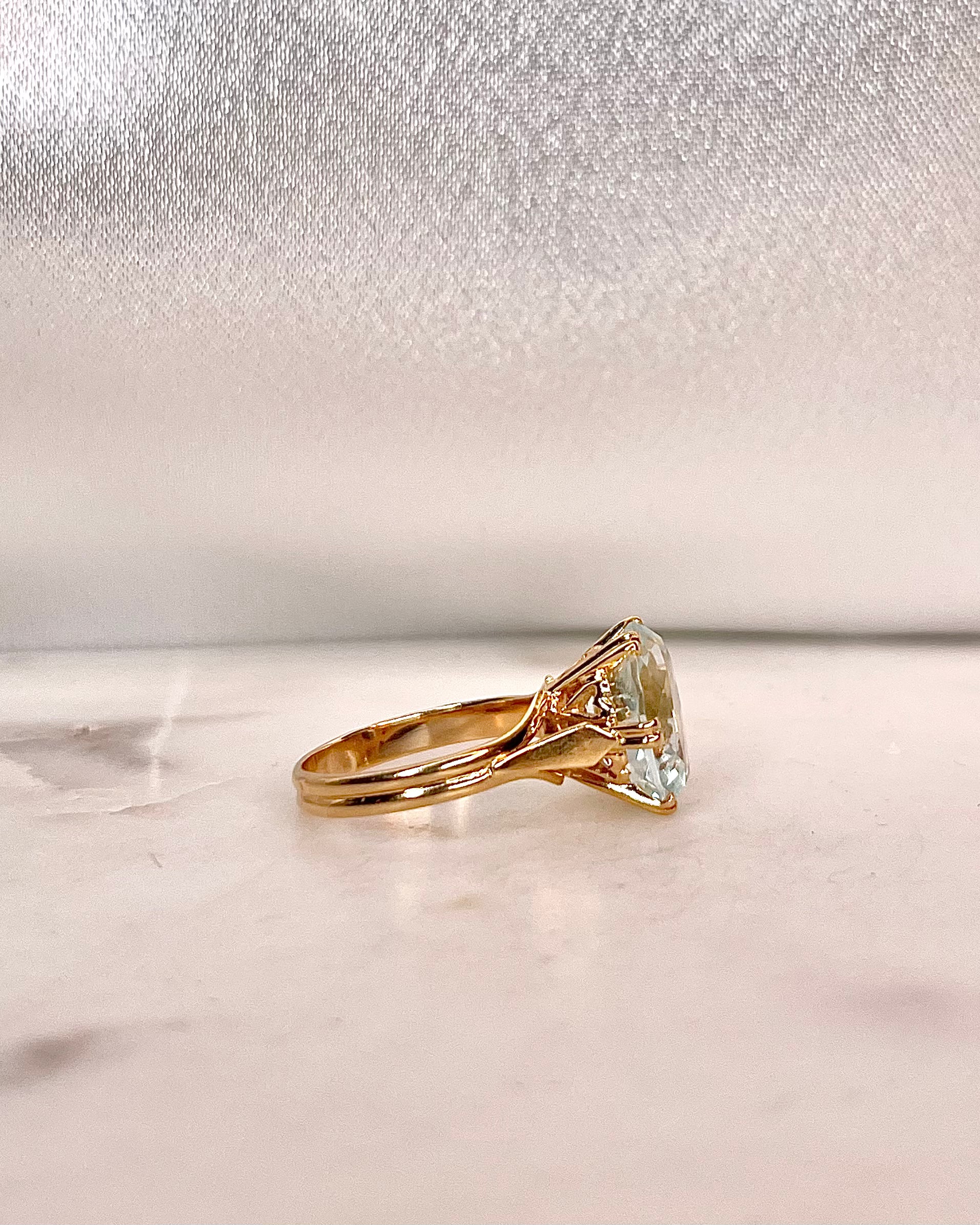 Bague Cocktail Aigue-Marine 3.50 Carats "Maéve"