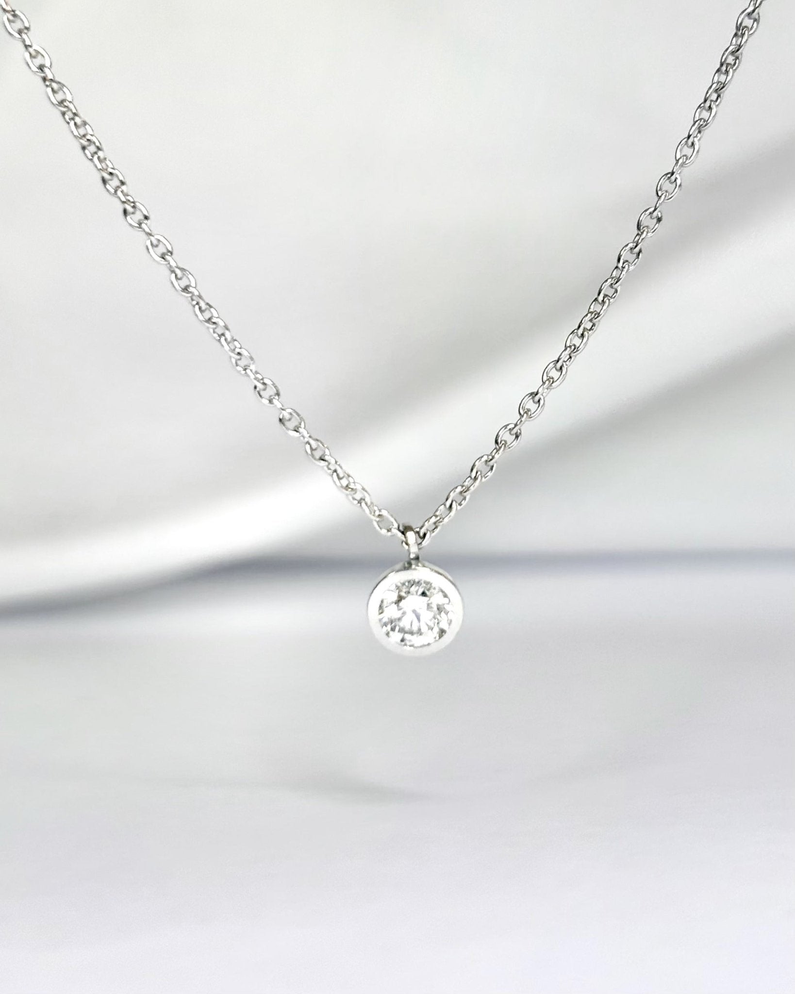 Collier Diamant 0.20 carat "Tina" - Elliade Paris