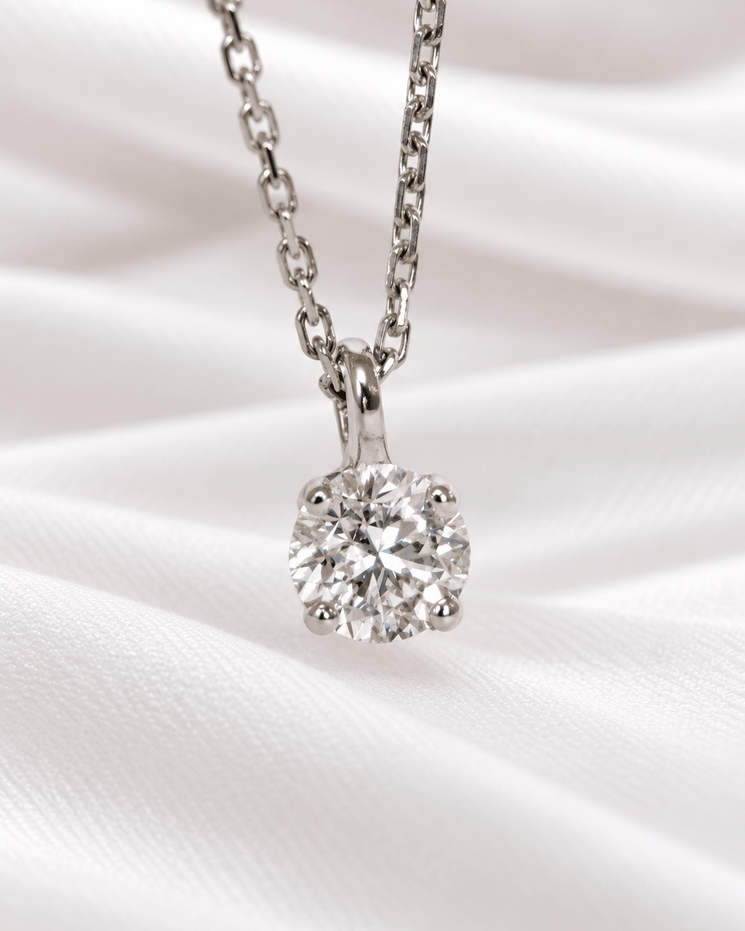 Collier Diamant 0.42 carat & or gris 2.39g "Jessica" - Elliade Paris