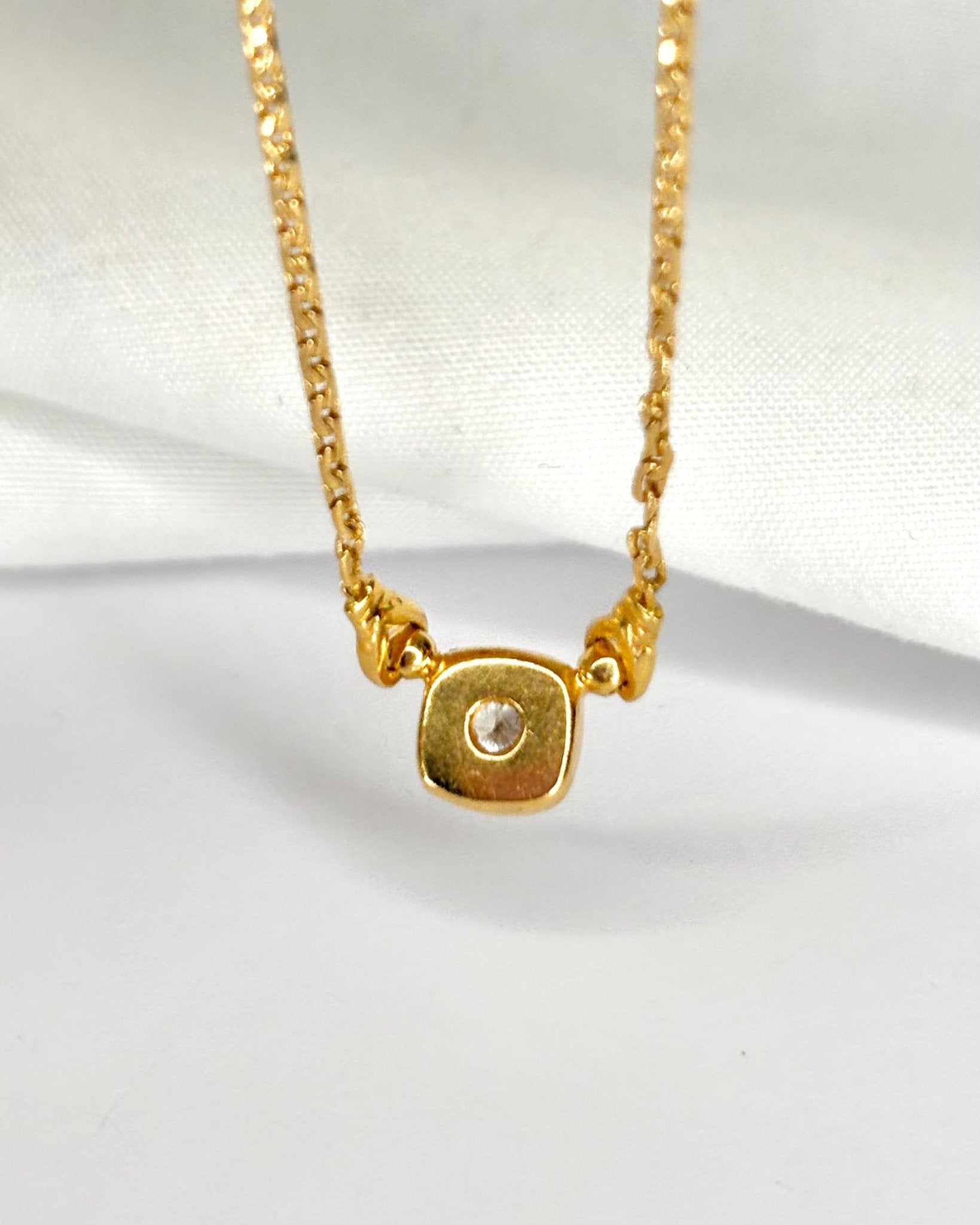 Collier Diamant & Or 4.46g "Camille" - Elliade Paris