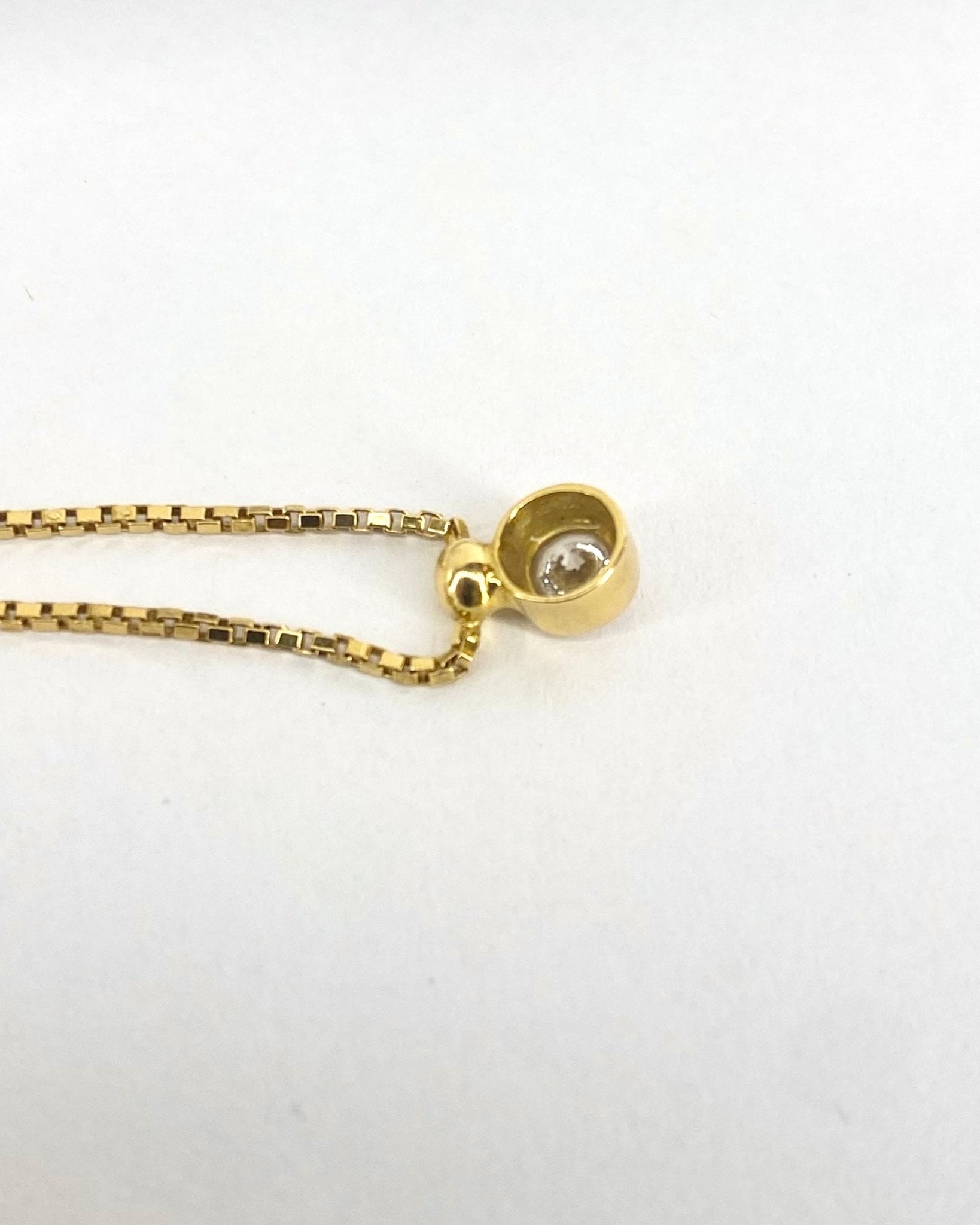 Collier Or 3,74g & Diamant 0.20 carat "Irma" - Elliade Paris