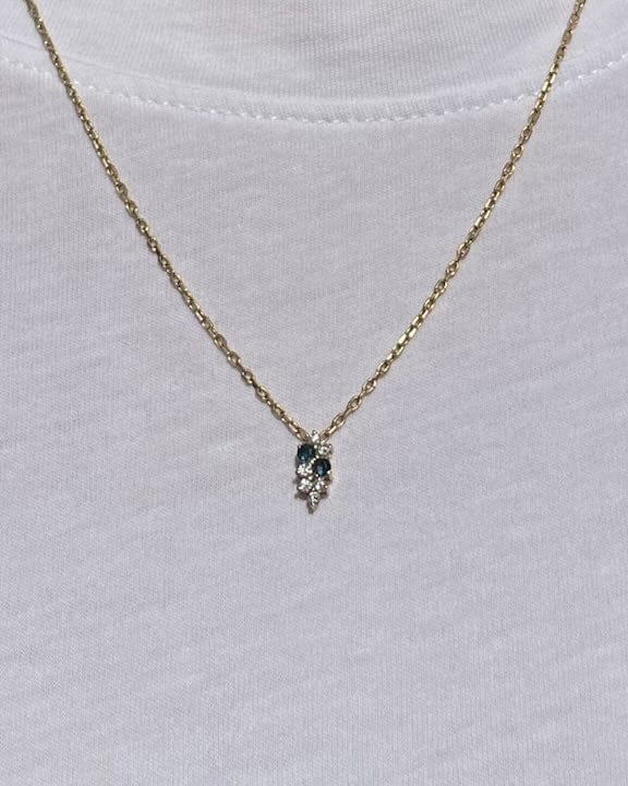 Collar de zafiros y diamantes "Isolda"