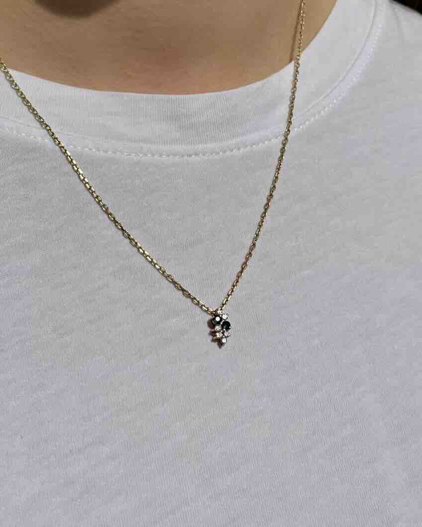 Collar de zafiros y diamantes "Isolda"