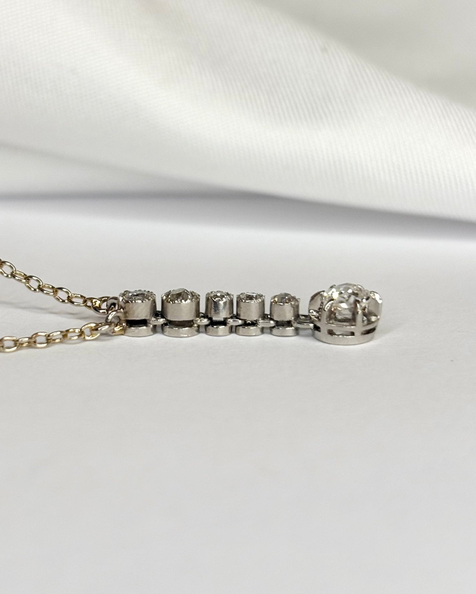 Collier Riviere Diamants 0.40 carat "Cassandra" - Elliade Paris