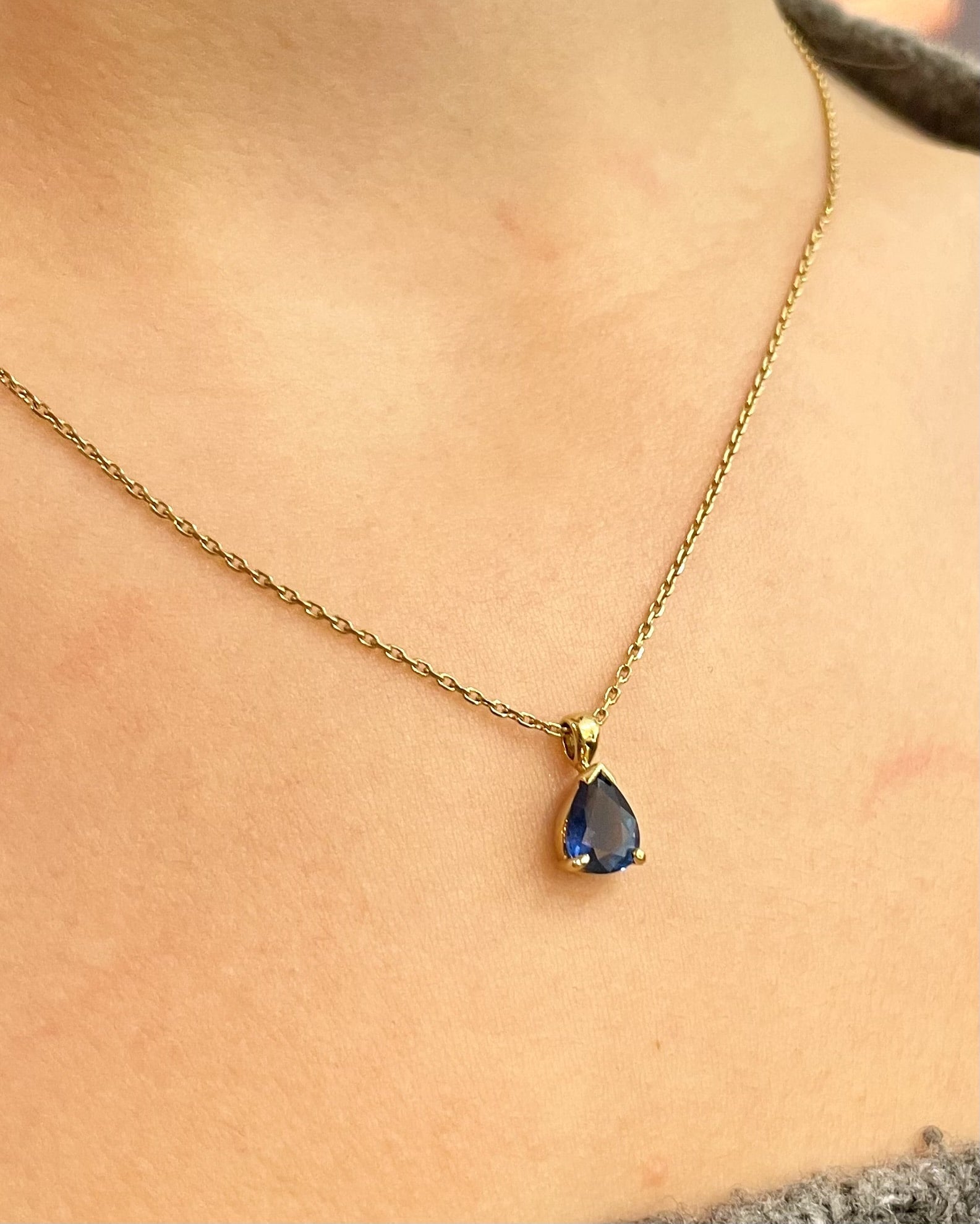 Collier Saphir 0.80 Carat "Haillie" - Elliade Paris
