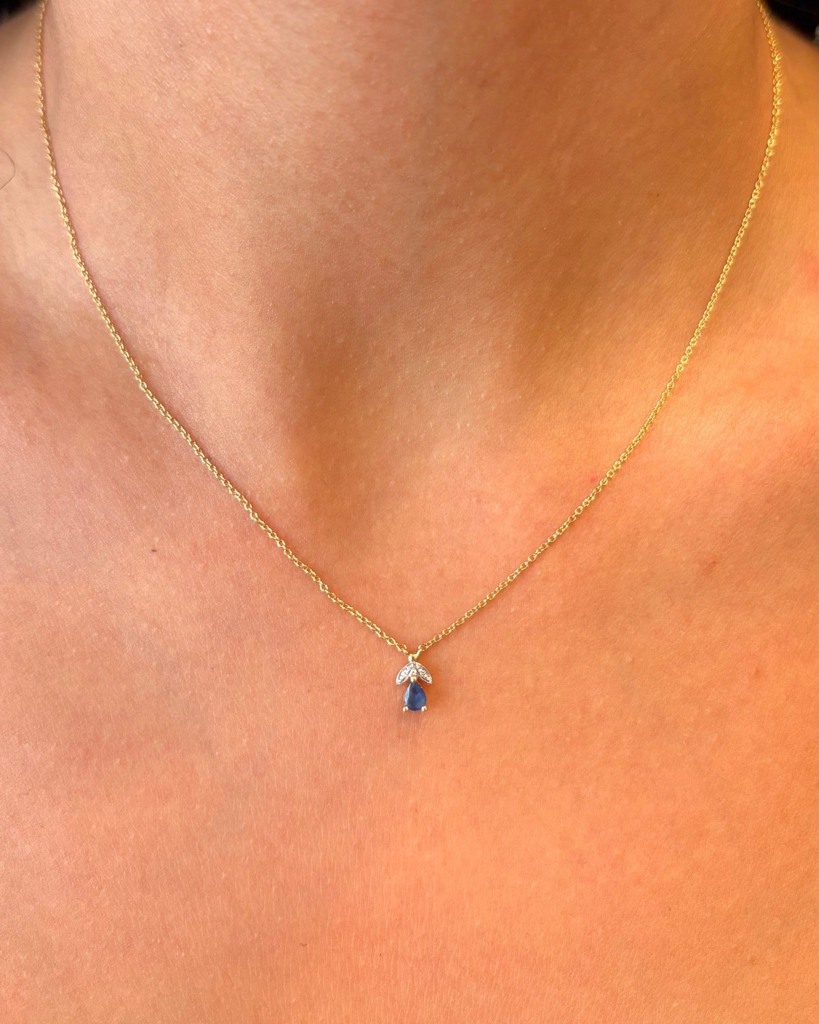 Collier Saphir & Diamants "Ernest" - Elliade Paris