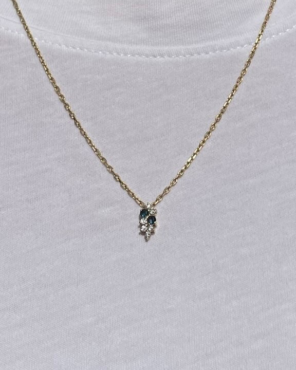 Collier Saphirs & Diamants "Isolde" - Elliade Paris