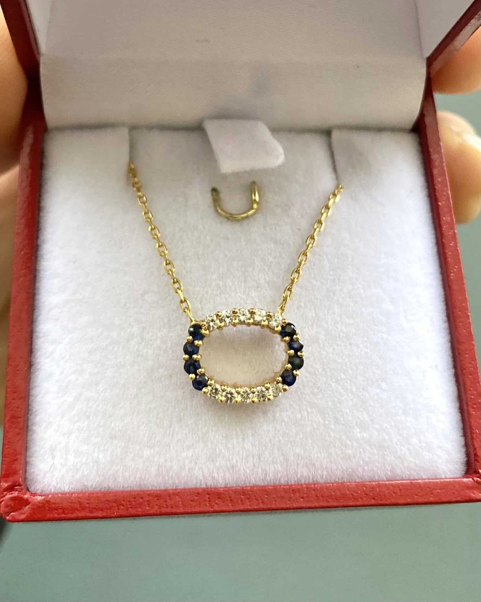 Collier Saphirs & Diamants "Roamy" - Elliade Paris