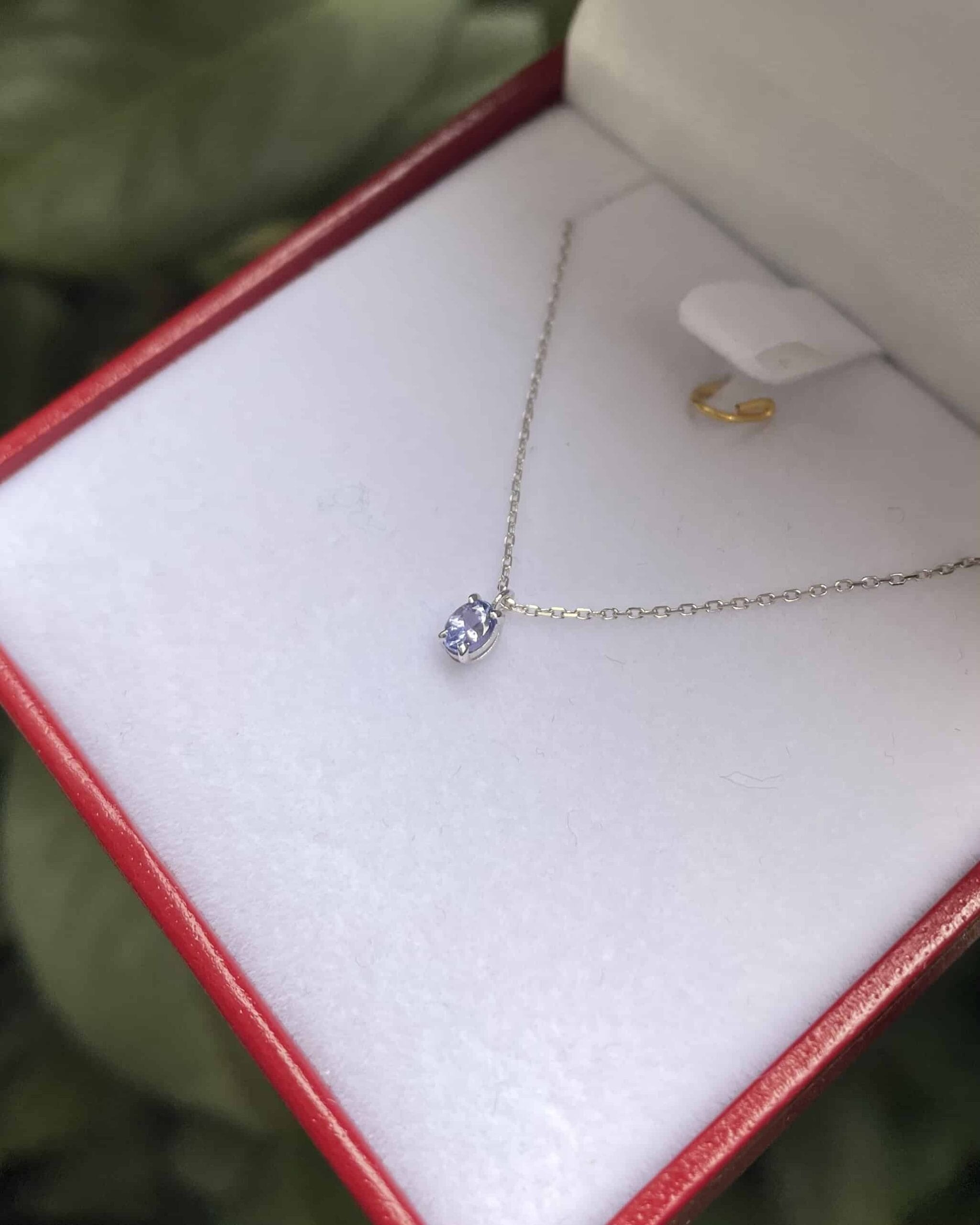 Collier Vintage Tanzanite 0.30 carat "Ezia" - Elliade Paris