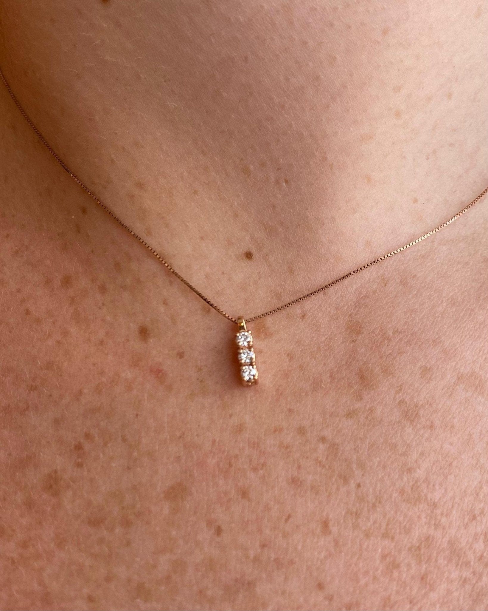 Collier Vintage Rivière Diamants "Nerida" - Elliade Paris