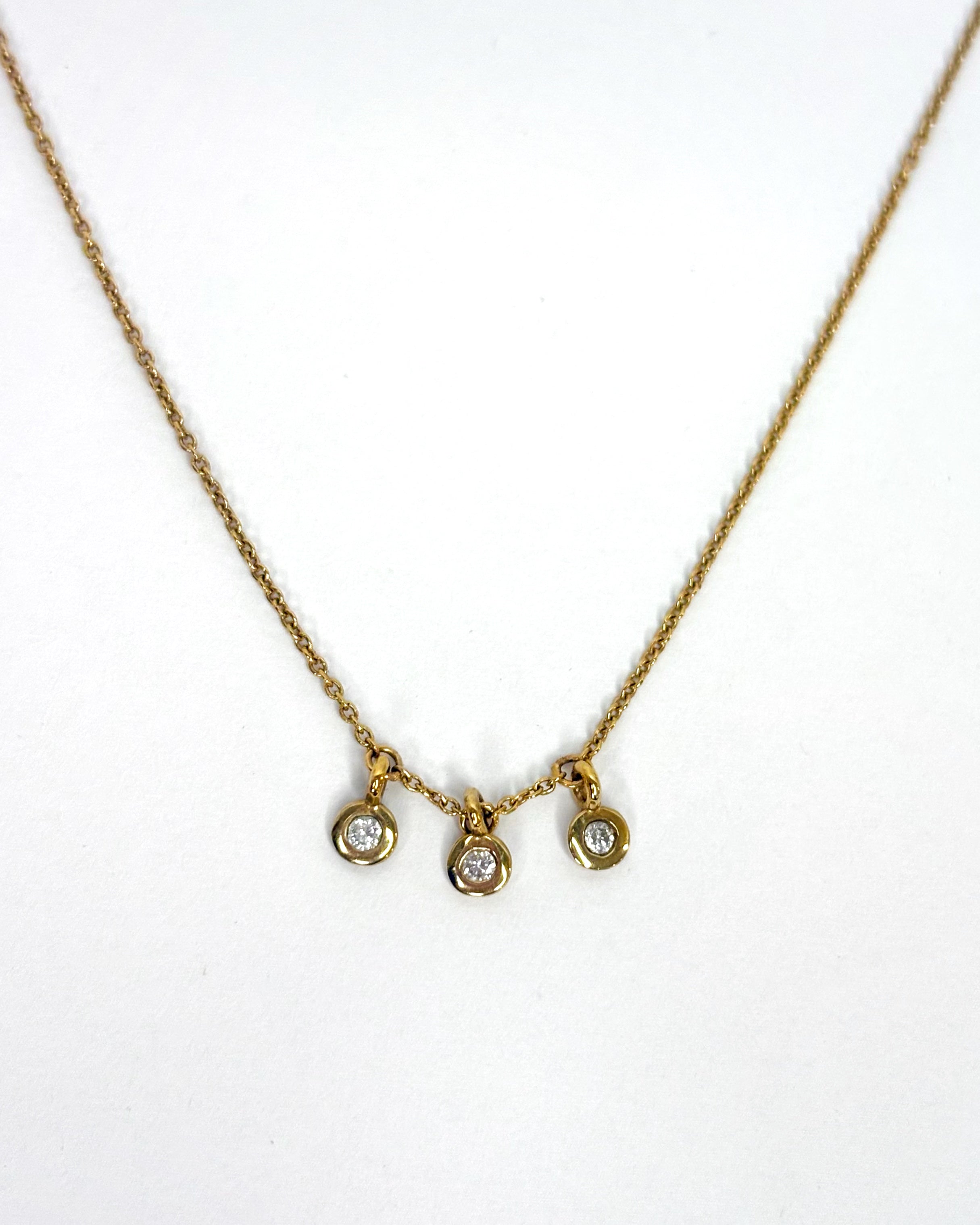 Collier 3 Diamants "Émilie"