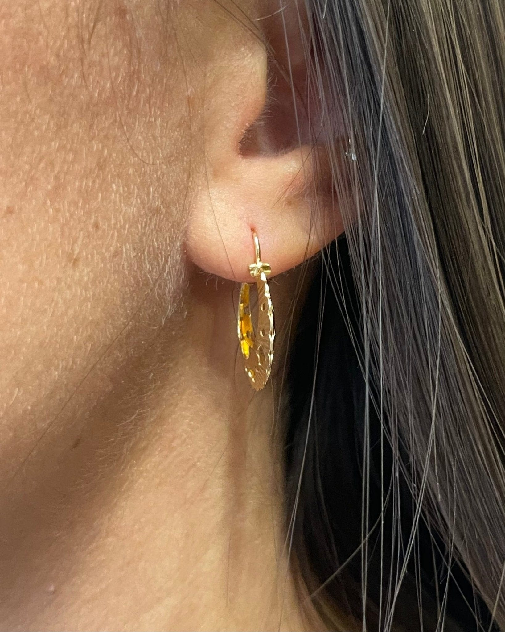 Créoles Or Jaune 18 carats 1.94 g "Mireille" - Elliade Paris