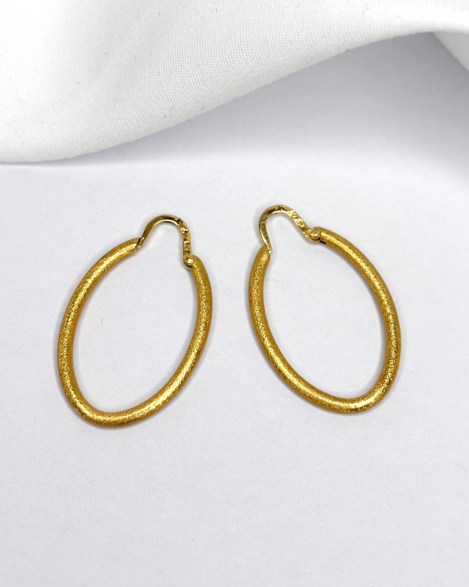 Créoles Or Jaune 18 carats 4.38g "Marie" - Elliade Paris