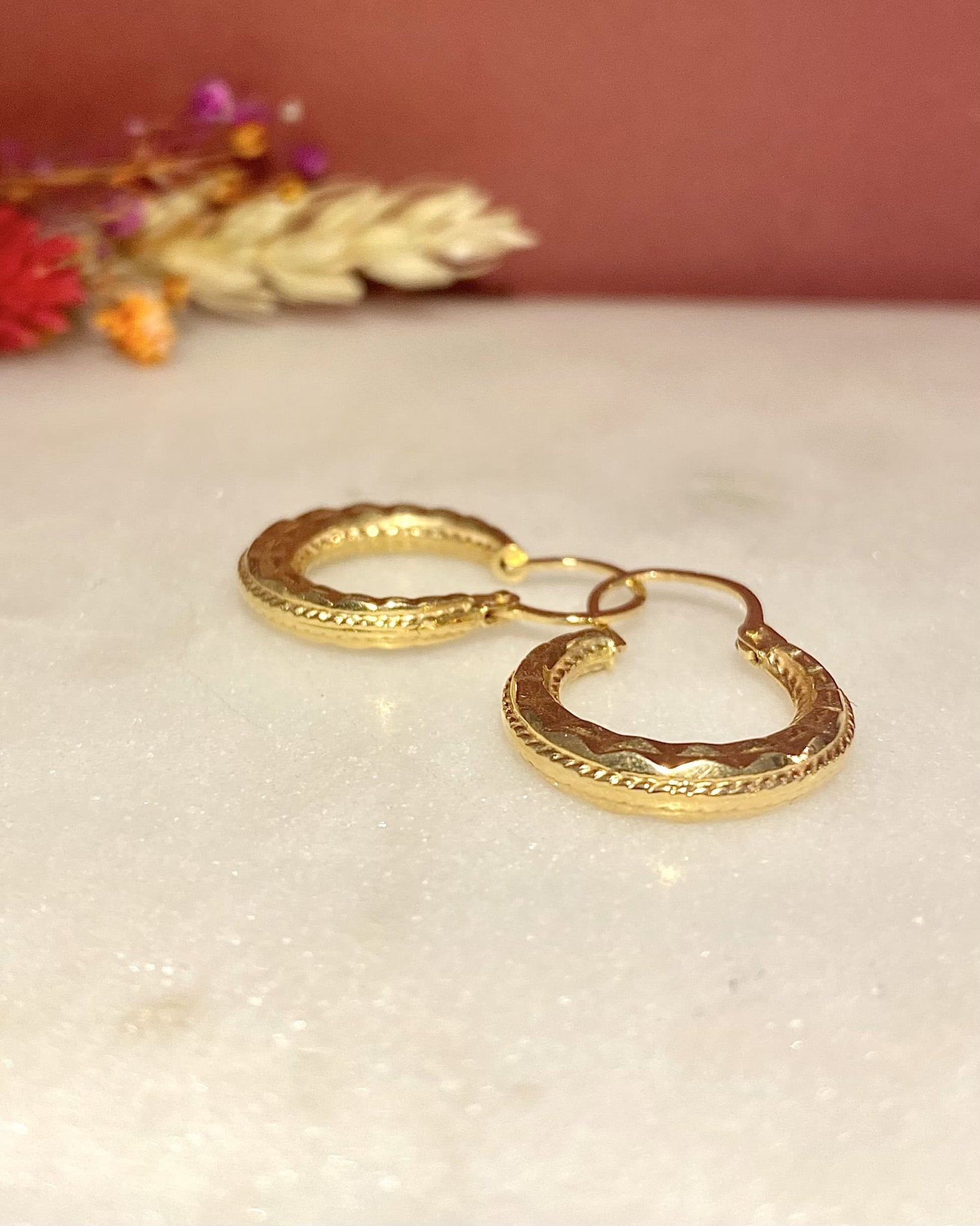 Créoles or jaune 18 carats "Asta" - Elliade Paris