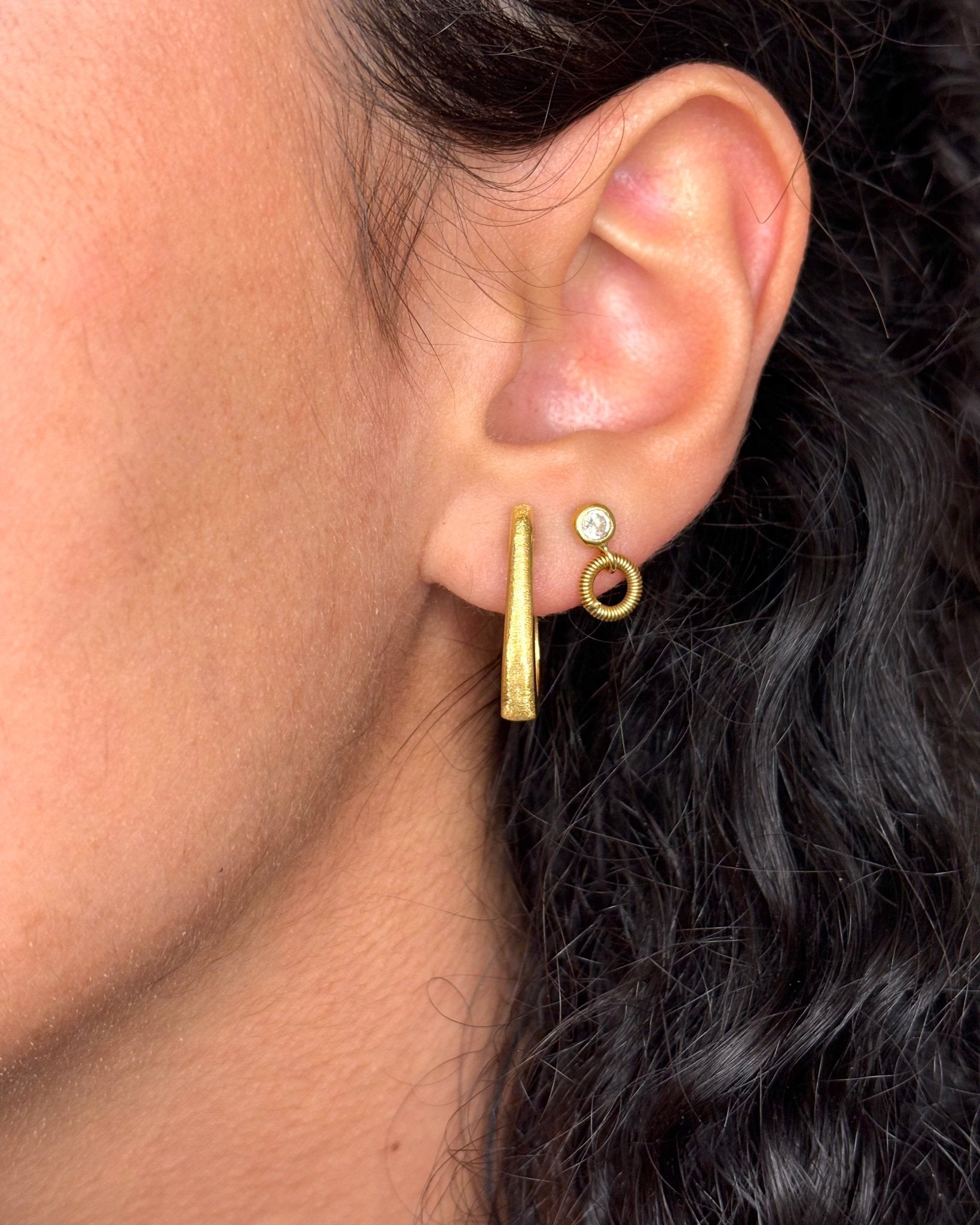 Créoles Or Jaune 18 carats "Florence" - Elliade Paris