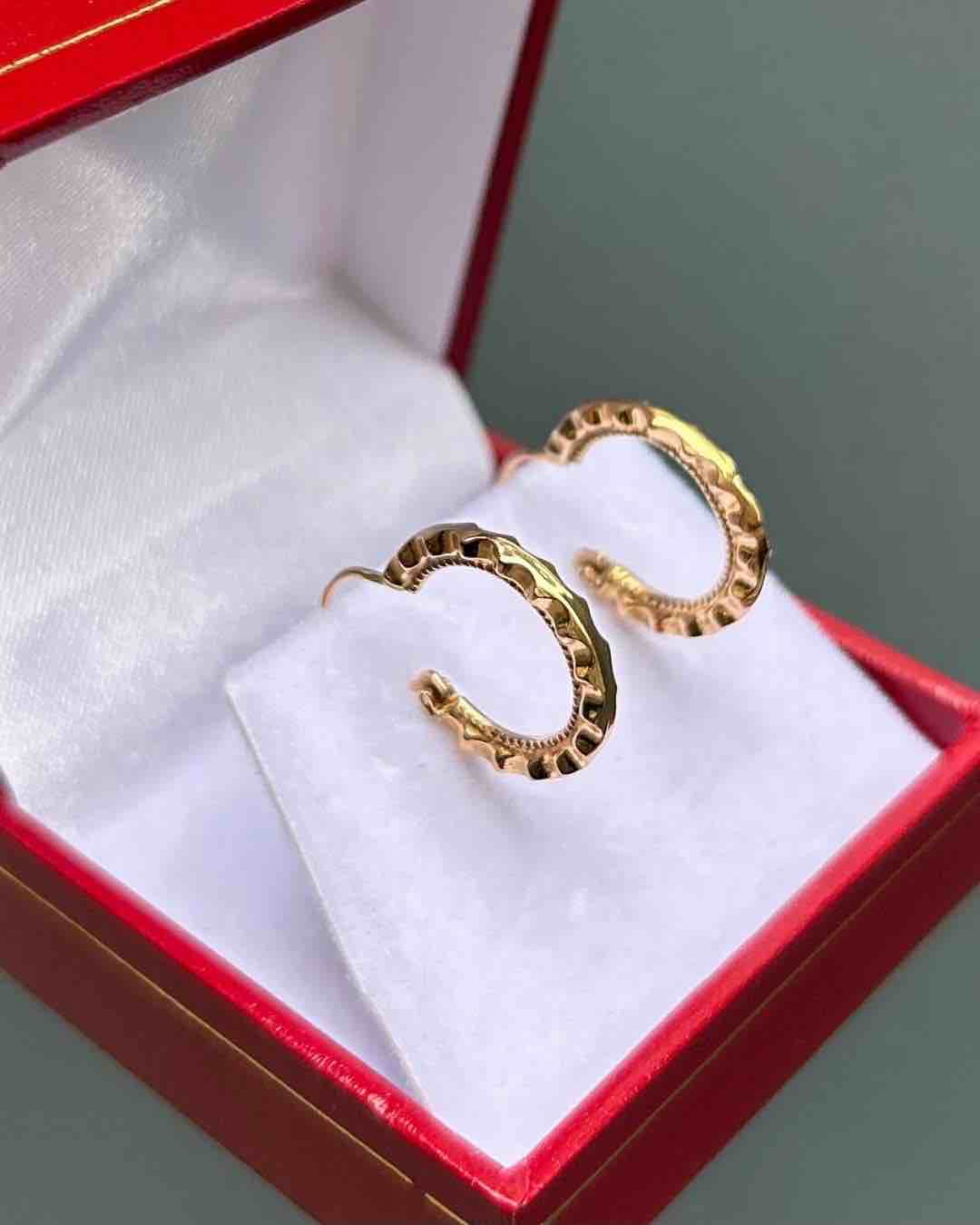 Créoles or jaune 18 carats "Priscille" - Elliade Paris