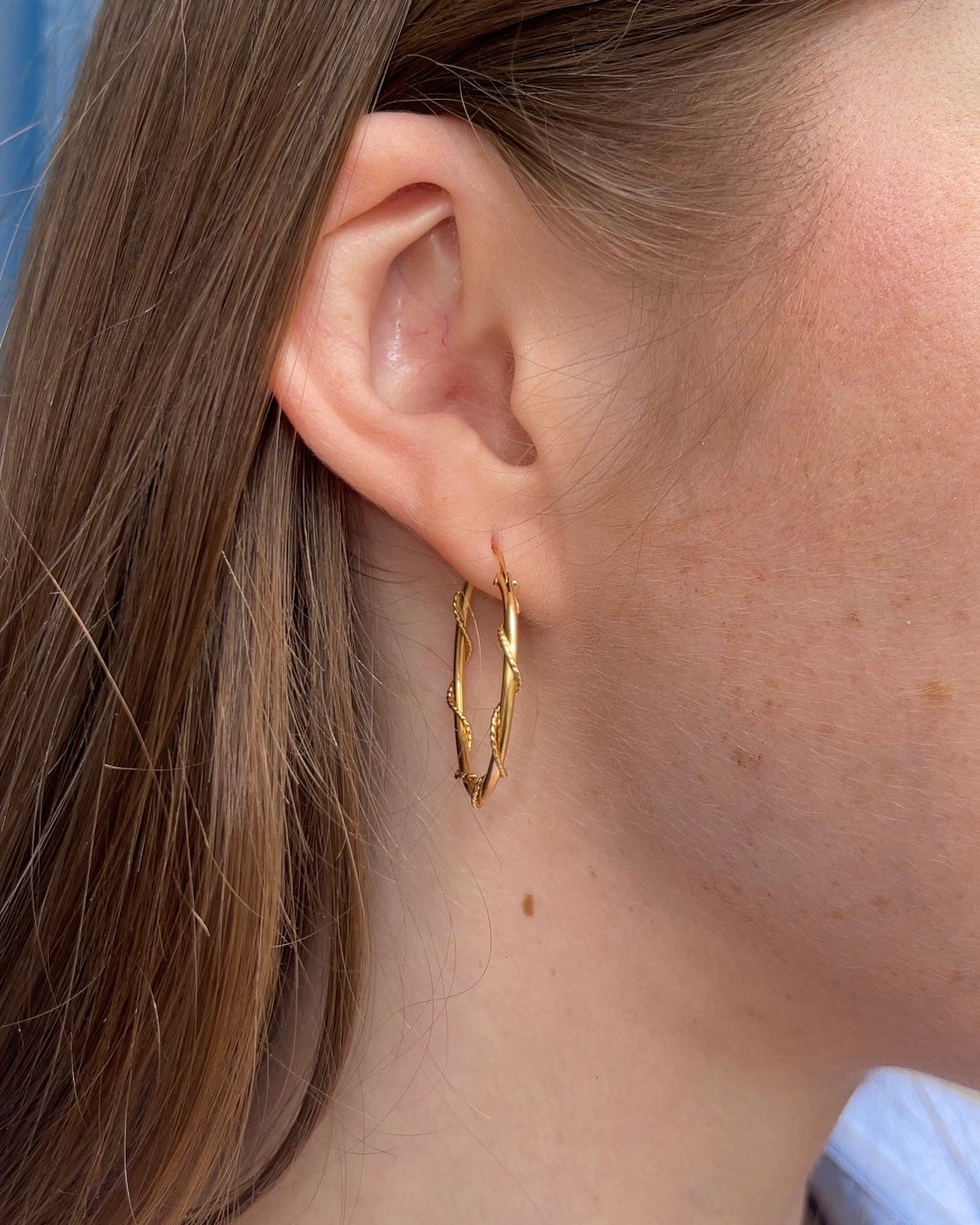 Créoles Or Jaune 18 carats “Séréna” - Elliade Paris