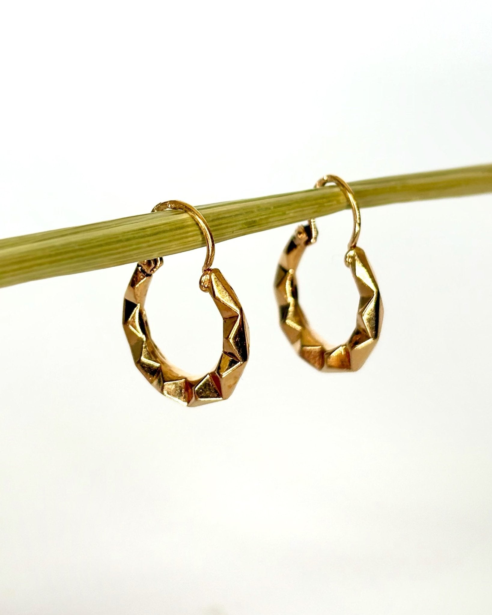 Créoles Or Jaune "Marcelle" - Elliade Paris