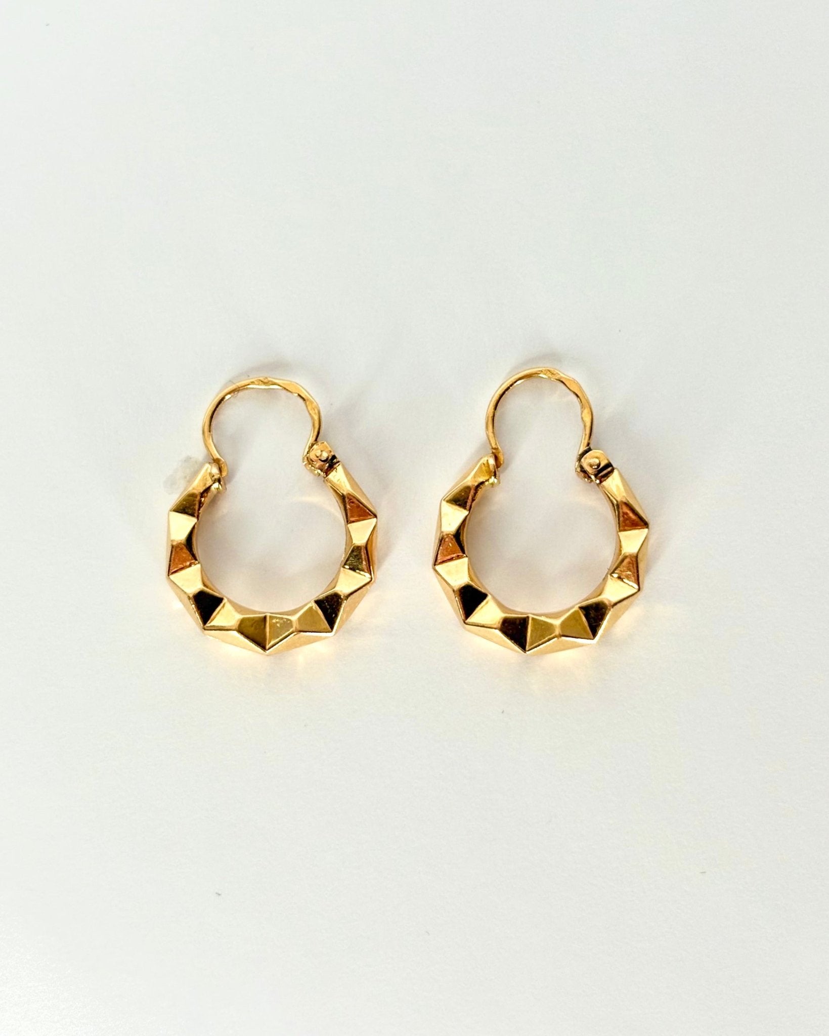 Créoles Or Jaune "Marcelle" - Elliade Paris