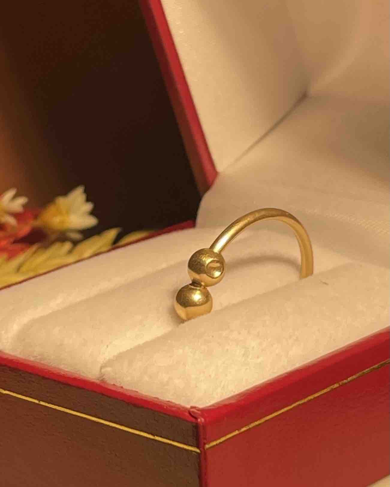 Pendientes de aro vintage dorados "Sybelle"