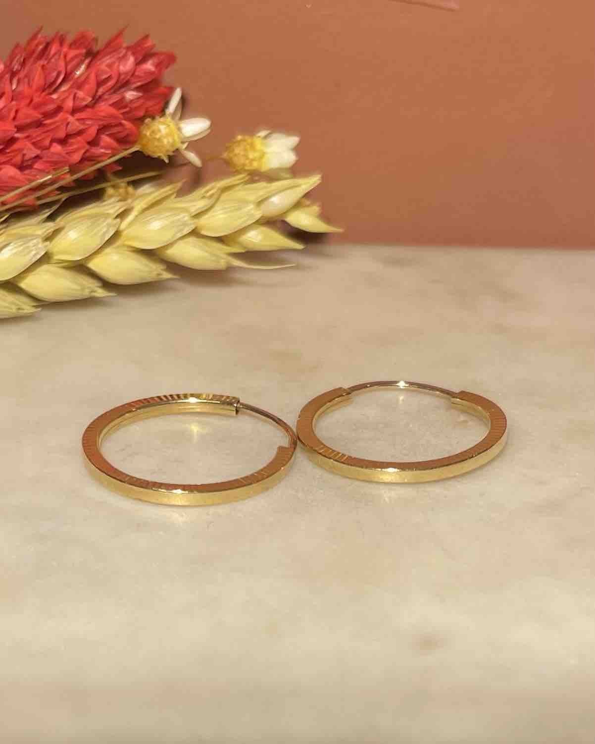 Créoles Vintage Or 18 Carats "Carlota" - Elliade Paris