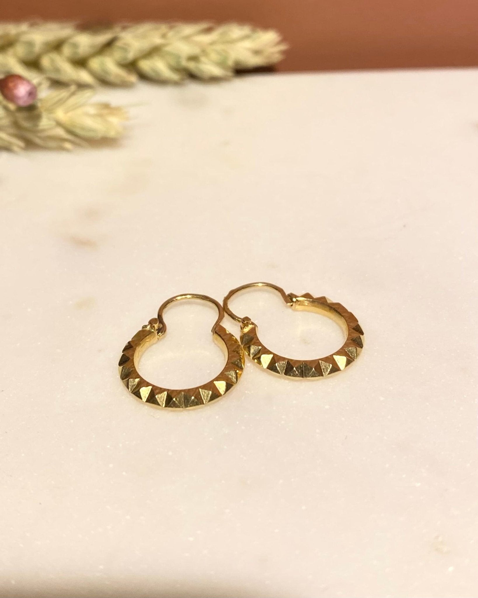 Créoles Vintage Or 18 carats "Cleo" - Elliade Paris