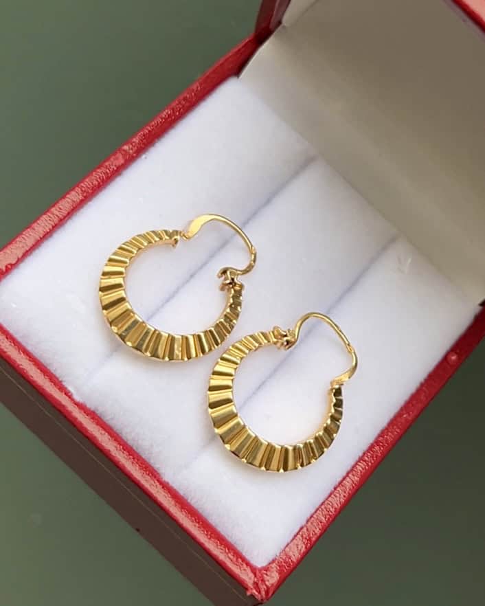 Créoles Vintage Or 18 carats "Illaria" - Elliade Paris