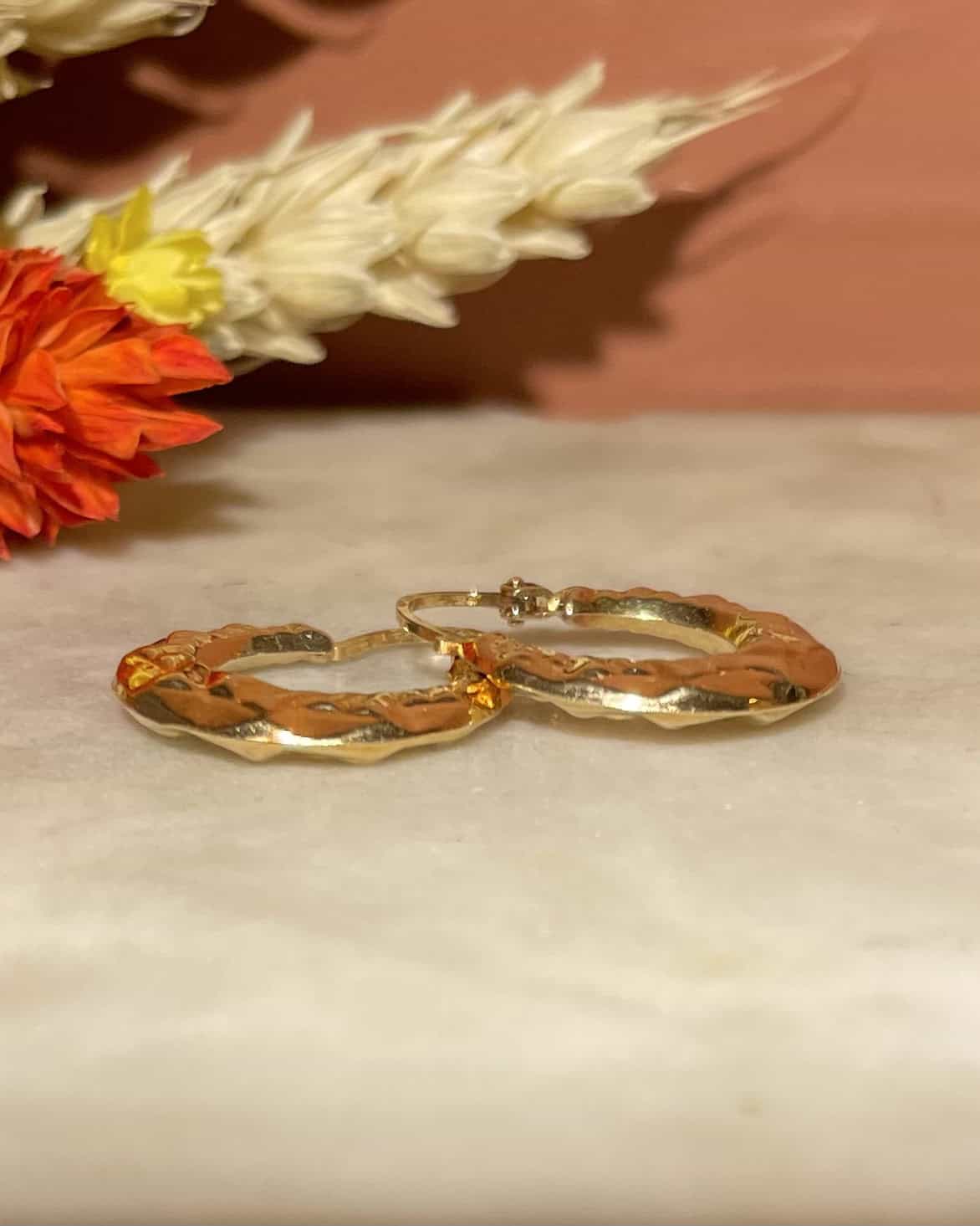 Créoles Vintage Or 18 carats "Laurie" - Elliade Paris