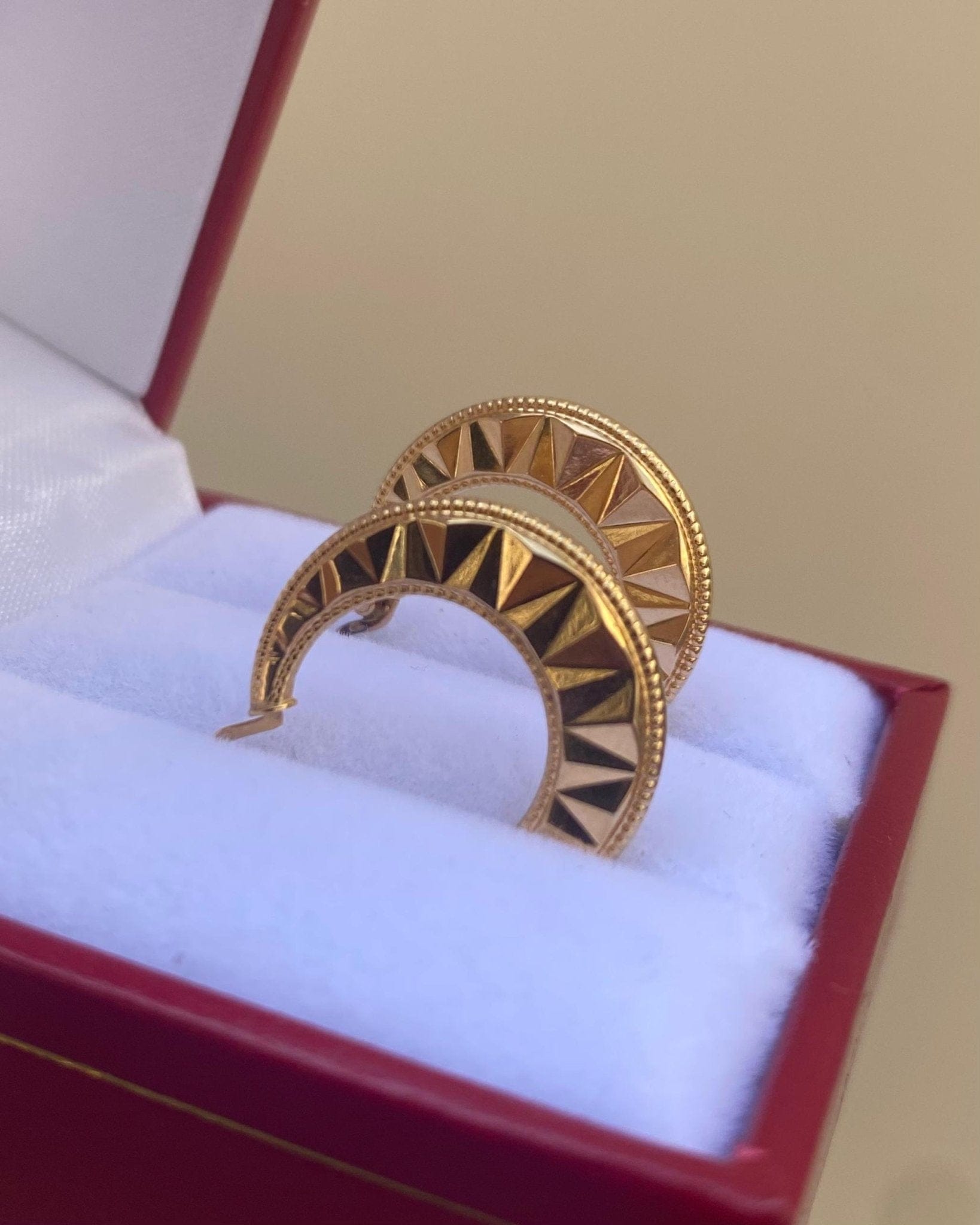 Créoles Vintage Or Jaune 18 carats “Céleste” - Elliade Paris