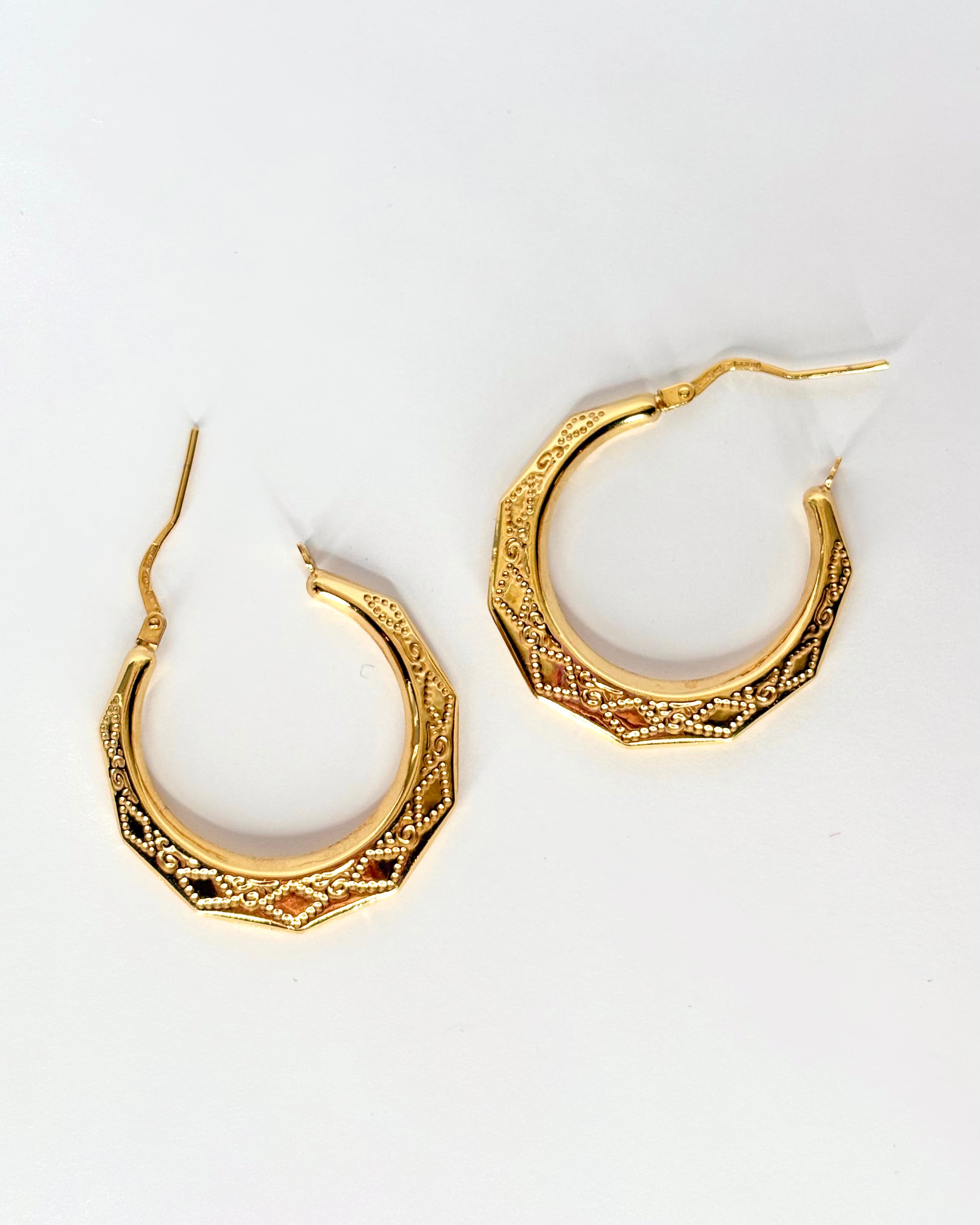 Créoles Or Jaune "Énola"