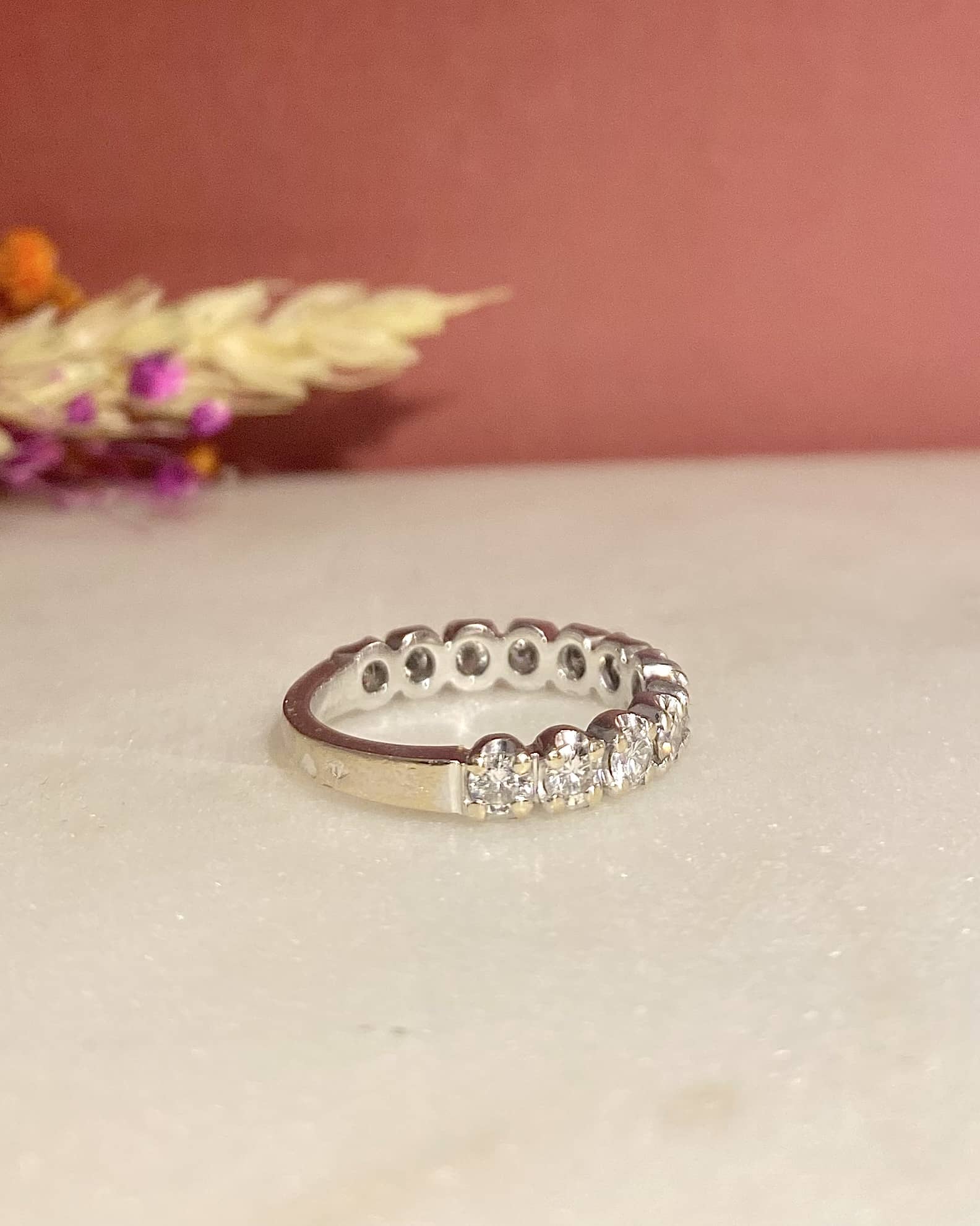 Demi - Alliance 12 Diamants 1 carat "Jacqueline" - Elliade Paris