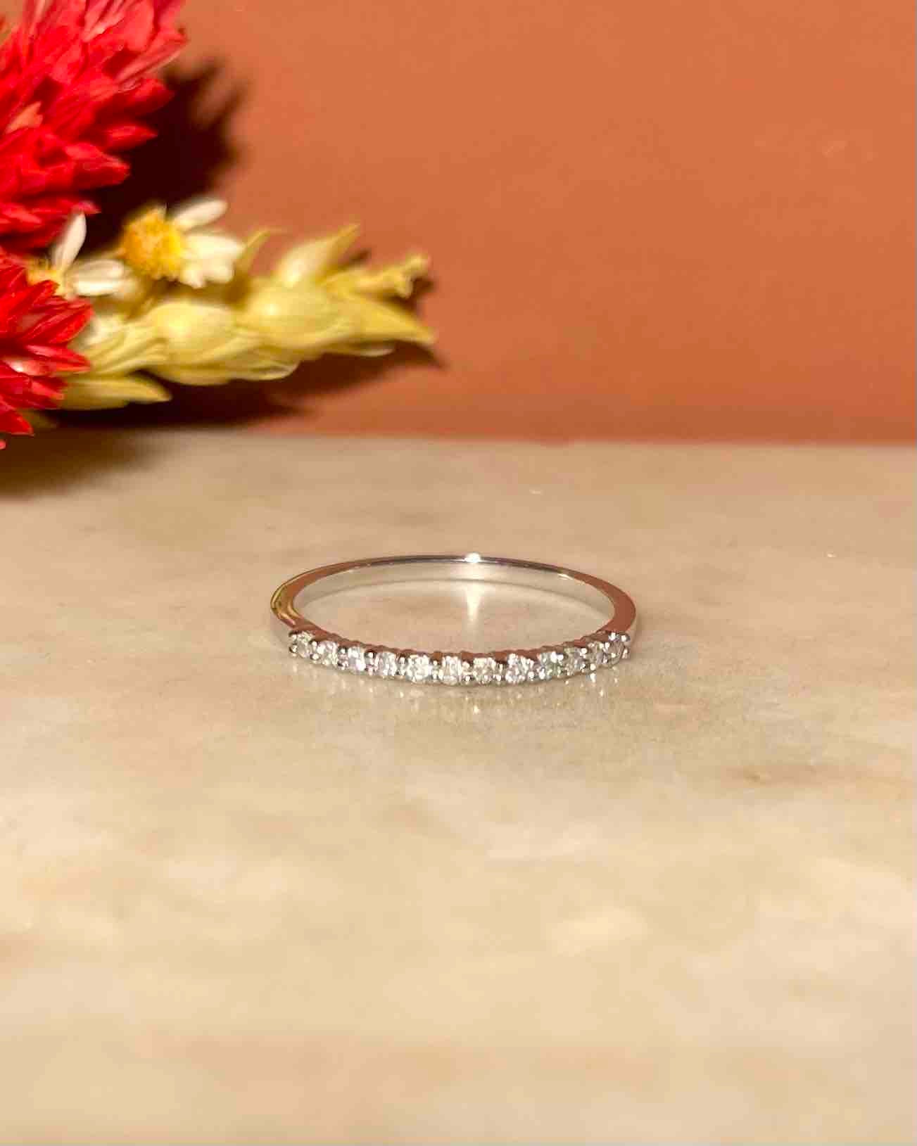 Demi - alliance 12 diamants "Alessia" - Elliade Paris