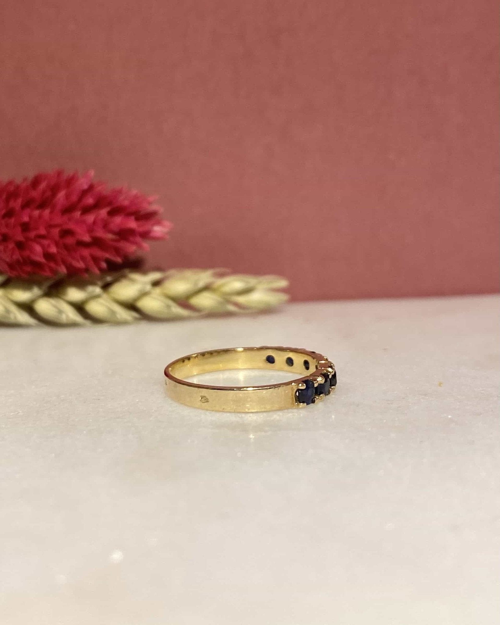 Demi Alliance 7 Saphirs 0.70 carat "Clarisse" - Elliade Paris